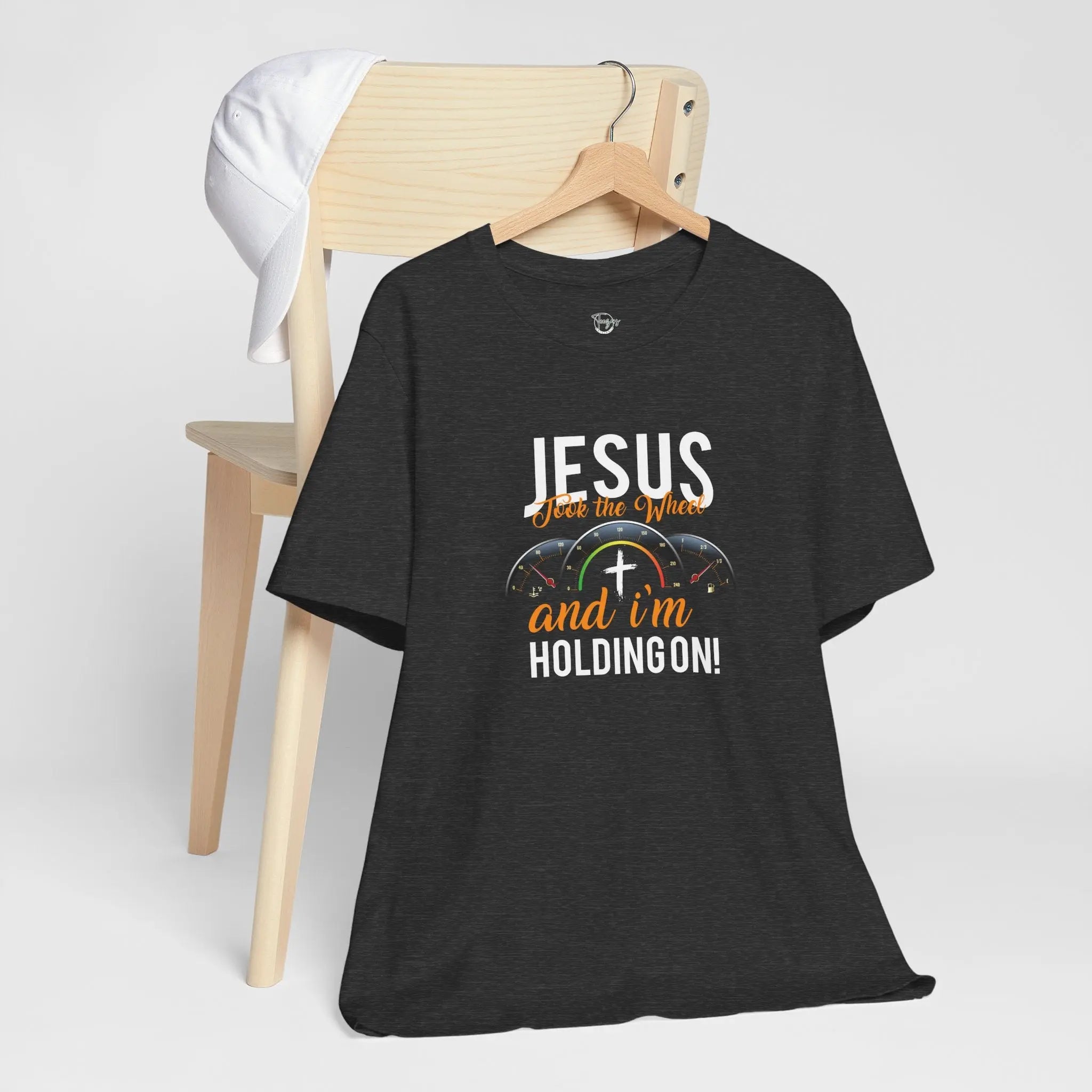 Jesus Takes the Wheel and I’m Holding On Unisex T-shirt - Teezers