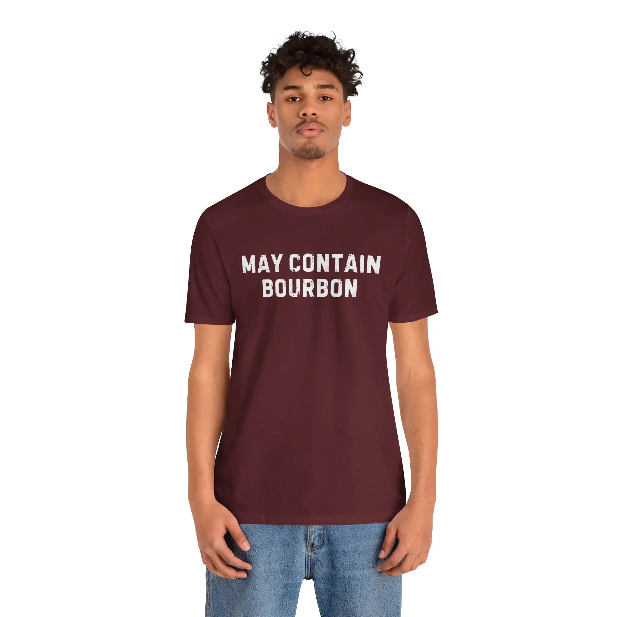 May Contain Bourbon Unisex Tshirt Printify