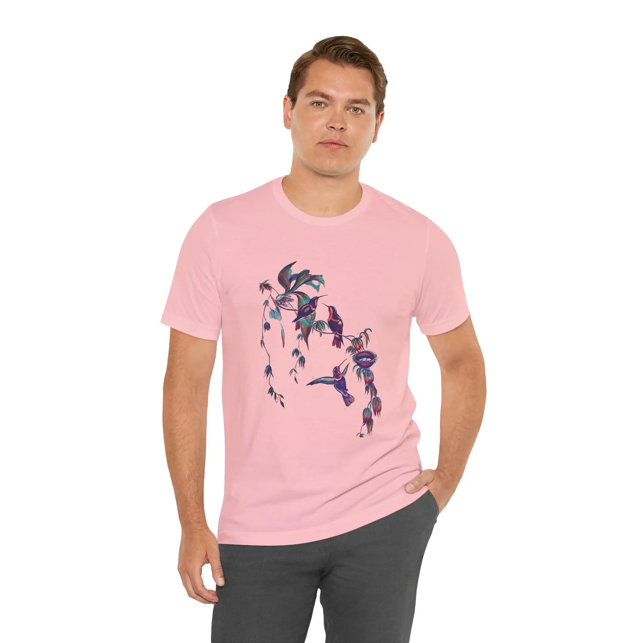 Humming Birds for Nature Lovers Unisex T-shirt | Hummingbird T‑shirt for Bird Watcher Gift | Teezers Apparel - Teezers
