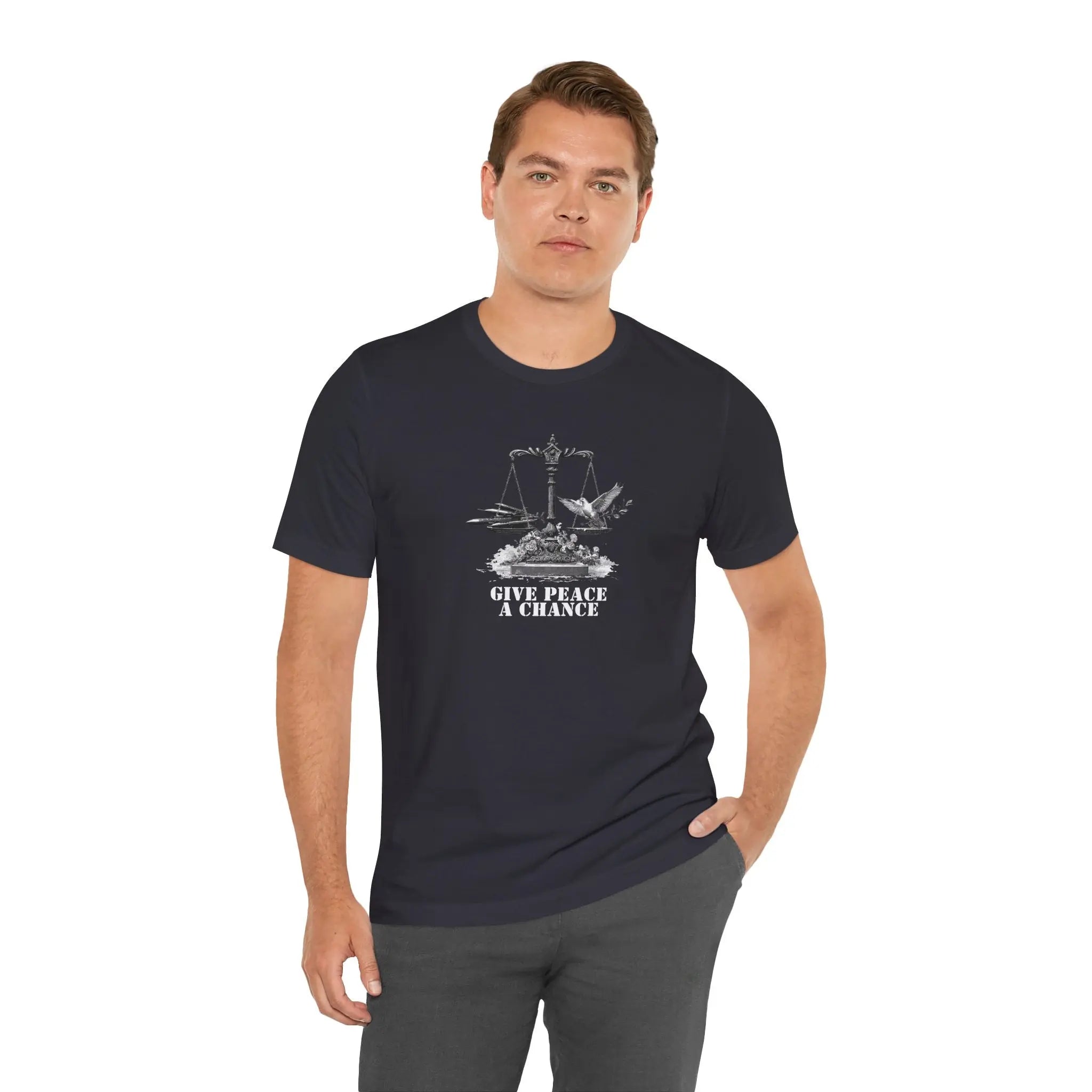 Scales of Peace Unisex T-Shirt | Buy Anti-War Graphic Tee | Teezers Apparel - Teezers
