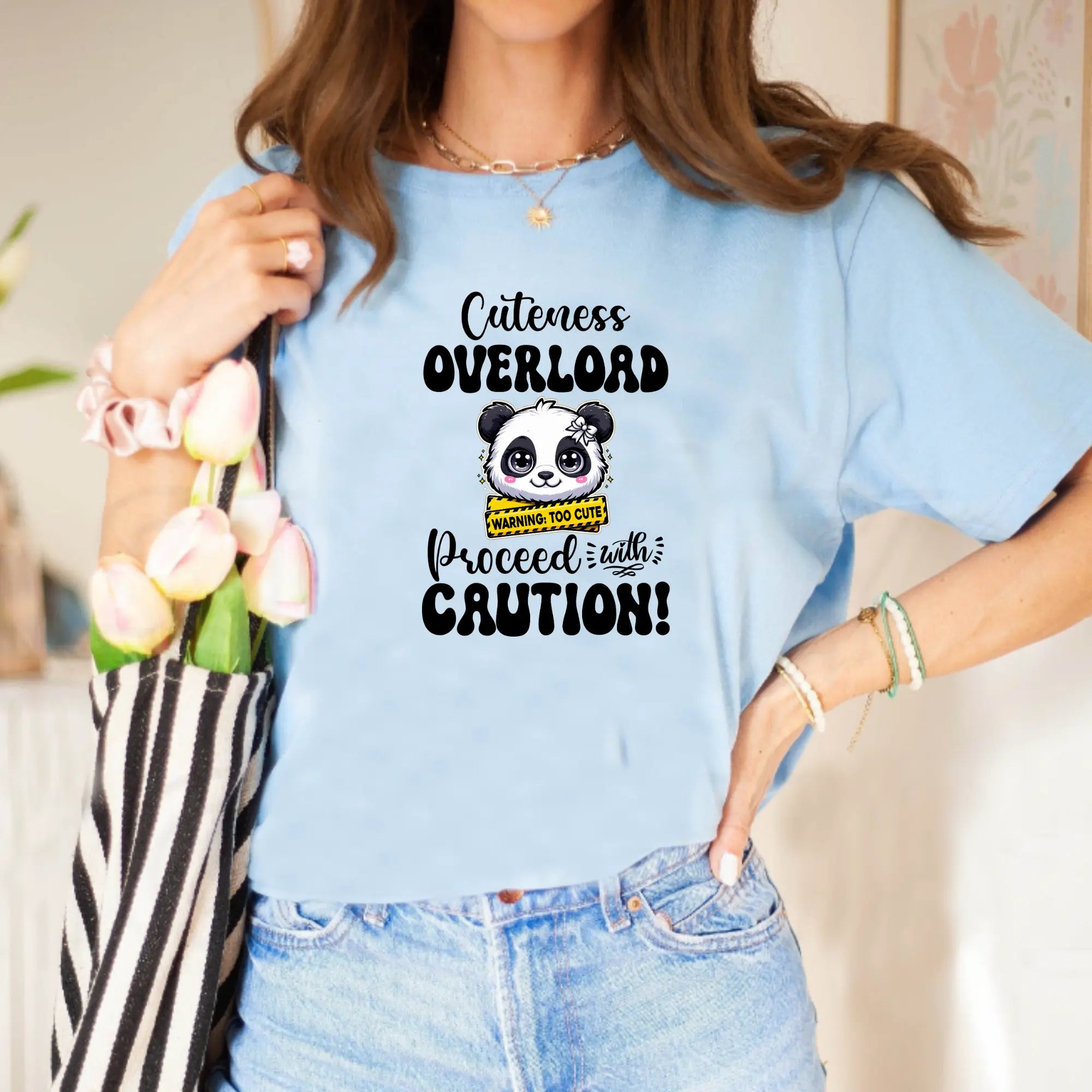 Cuteness Overload Proceed with Caution Unisex T-Shirt - Teezers
