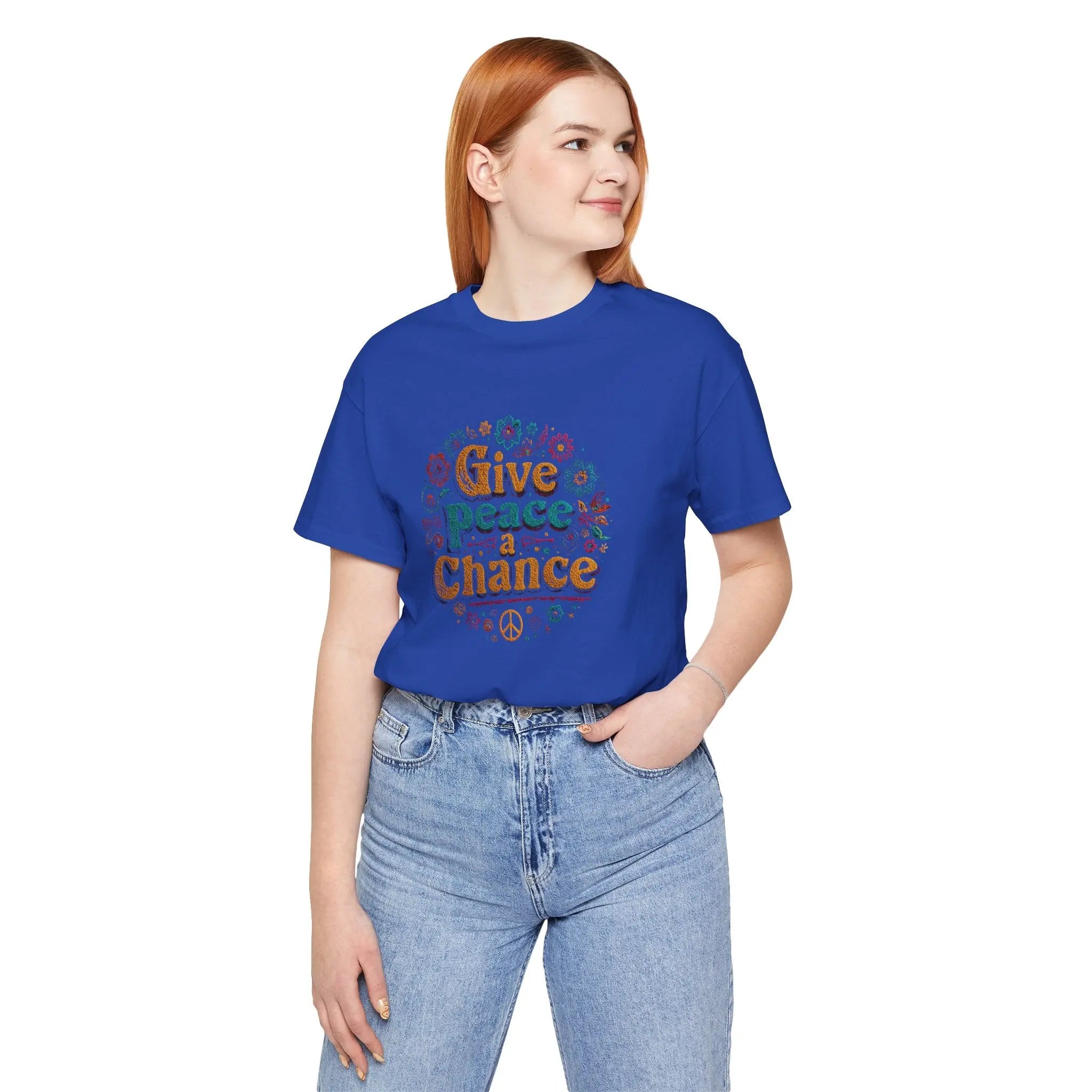 Give Peace a Chance 2 Unisex T-Shirt | Custom Peace Quote T-Shirt | Teezers Apparel - Teezers