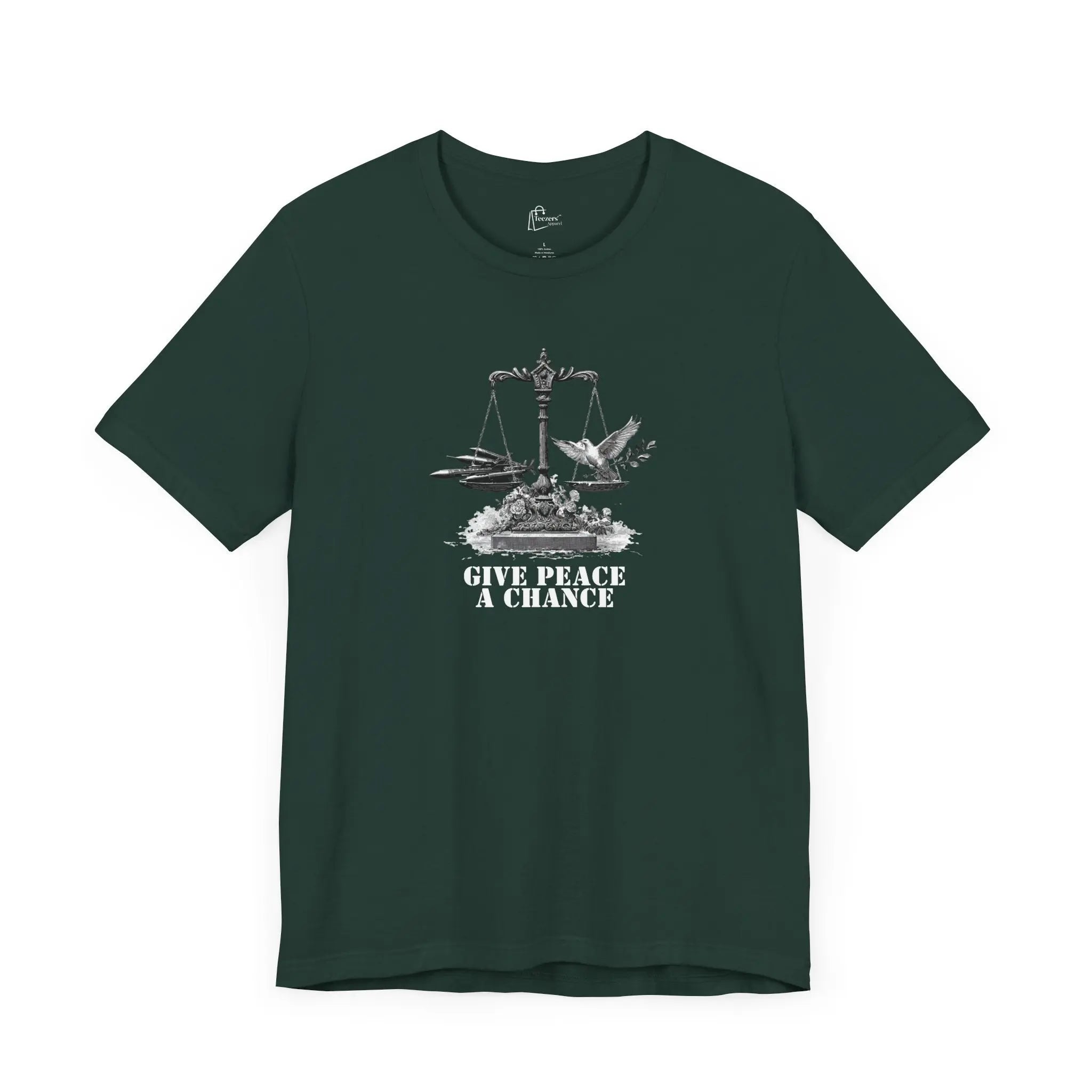Scales of Peace Unisex T-Shirt | Buy Anti-War Graphic Tee | Teezers Apparel - Teezers