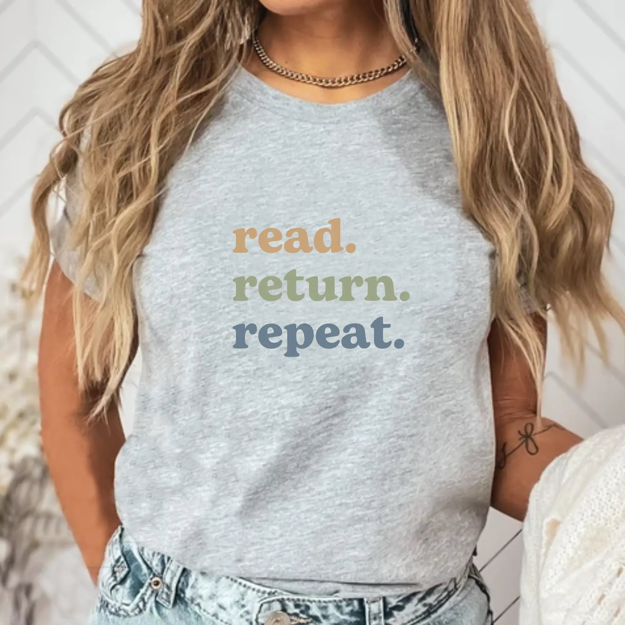Read Return Repeat Unisex T-Shirt Printify