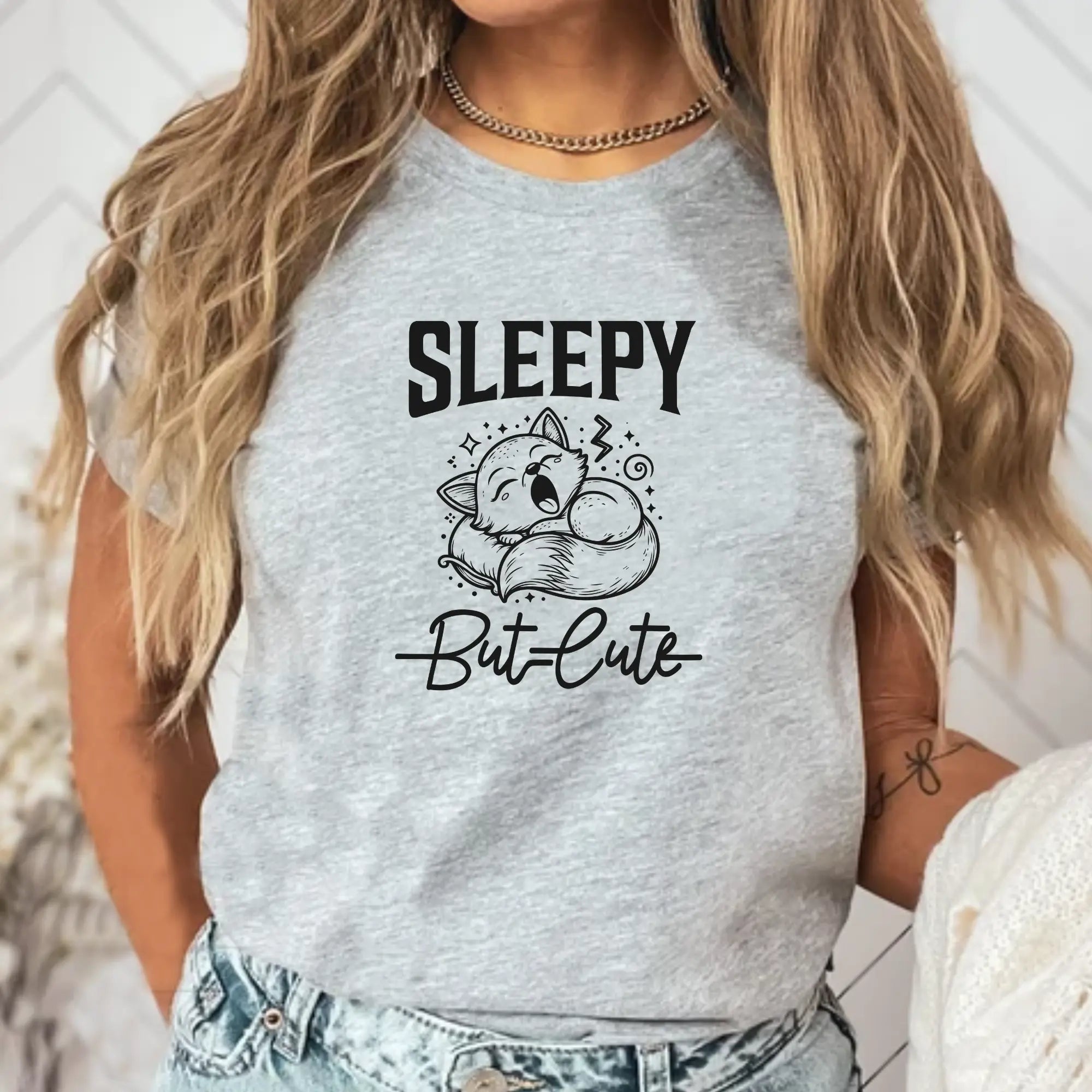 Sleepy But Cute Unisex T-Shirt - Teezers