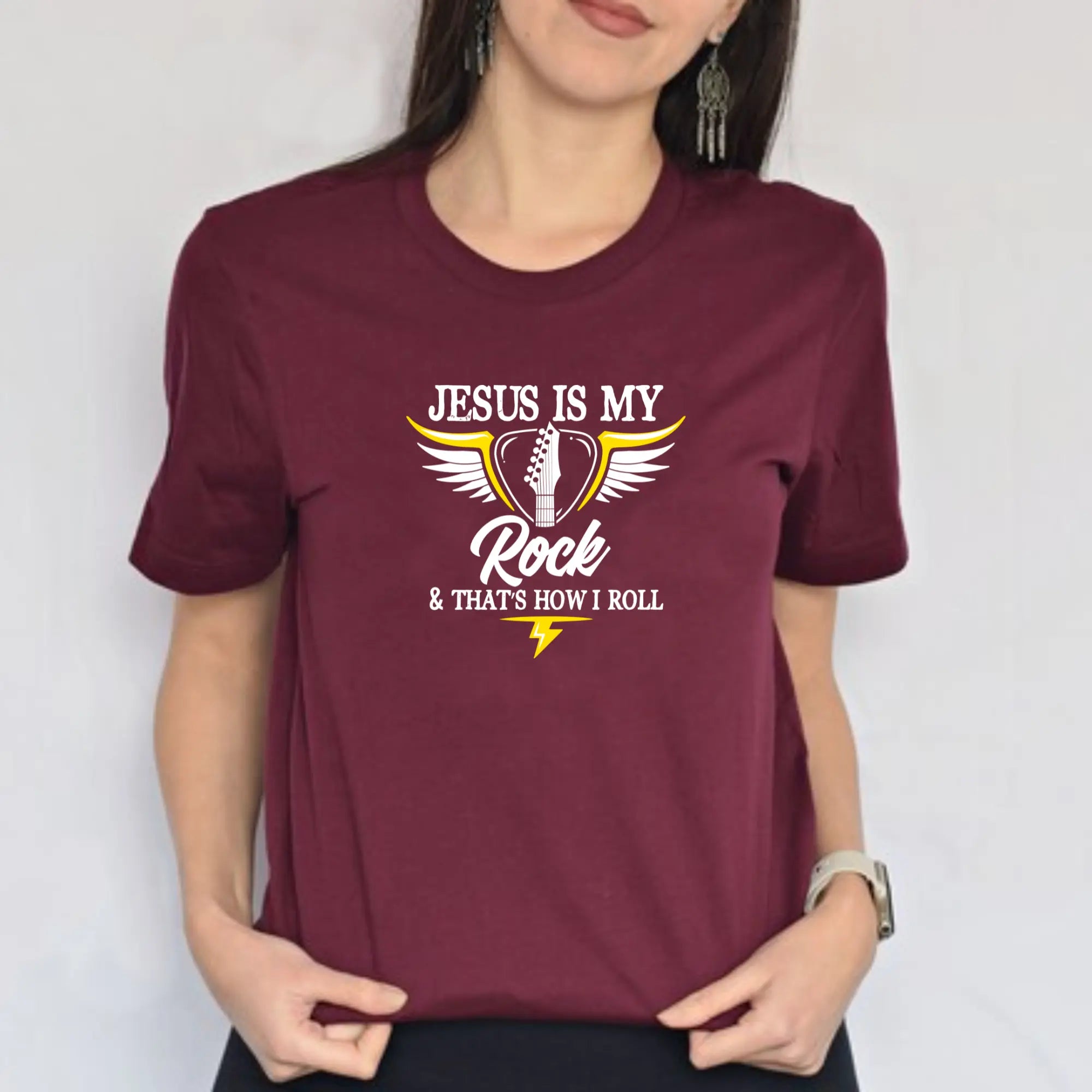 Jesus Is My Rock Unisex T-shirt - Teezers