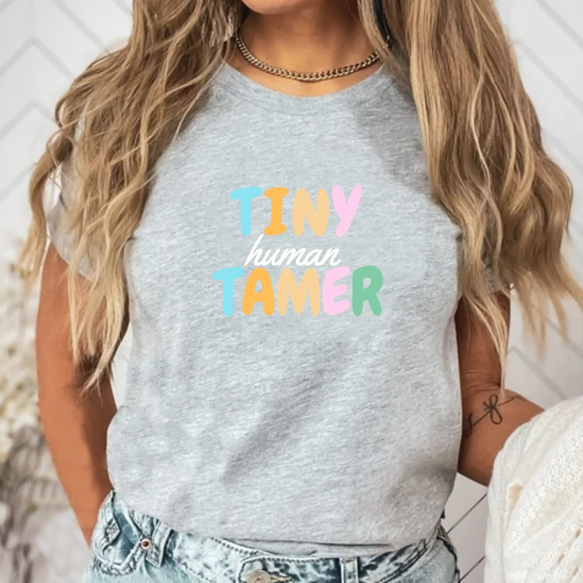 Tiny Human Tamer Unisex T-Shirt - Teezers