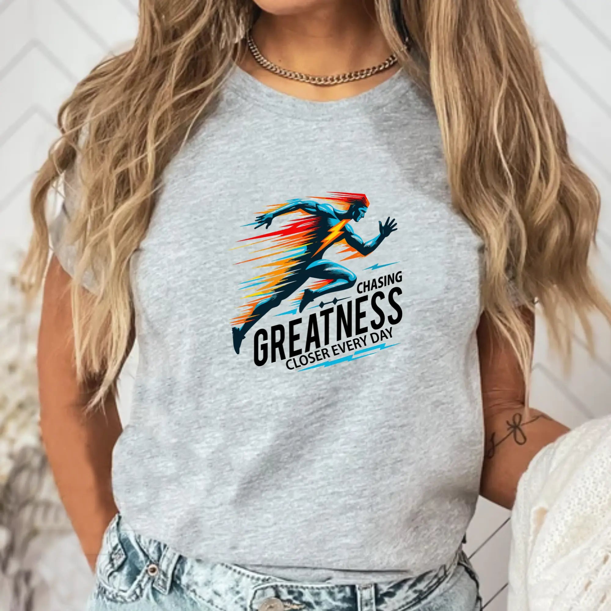 Chasing Greatness Unisex T-Shirt | Chasing Greatness Motivational T‑shirt | Teezers Apparel - Teezers