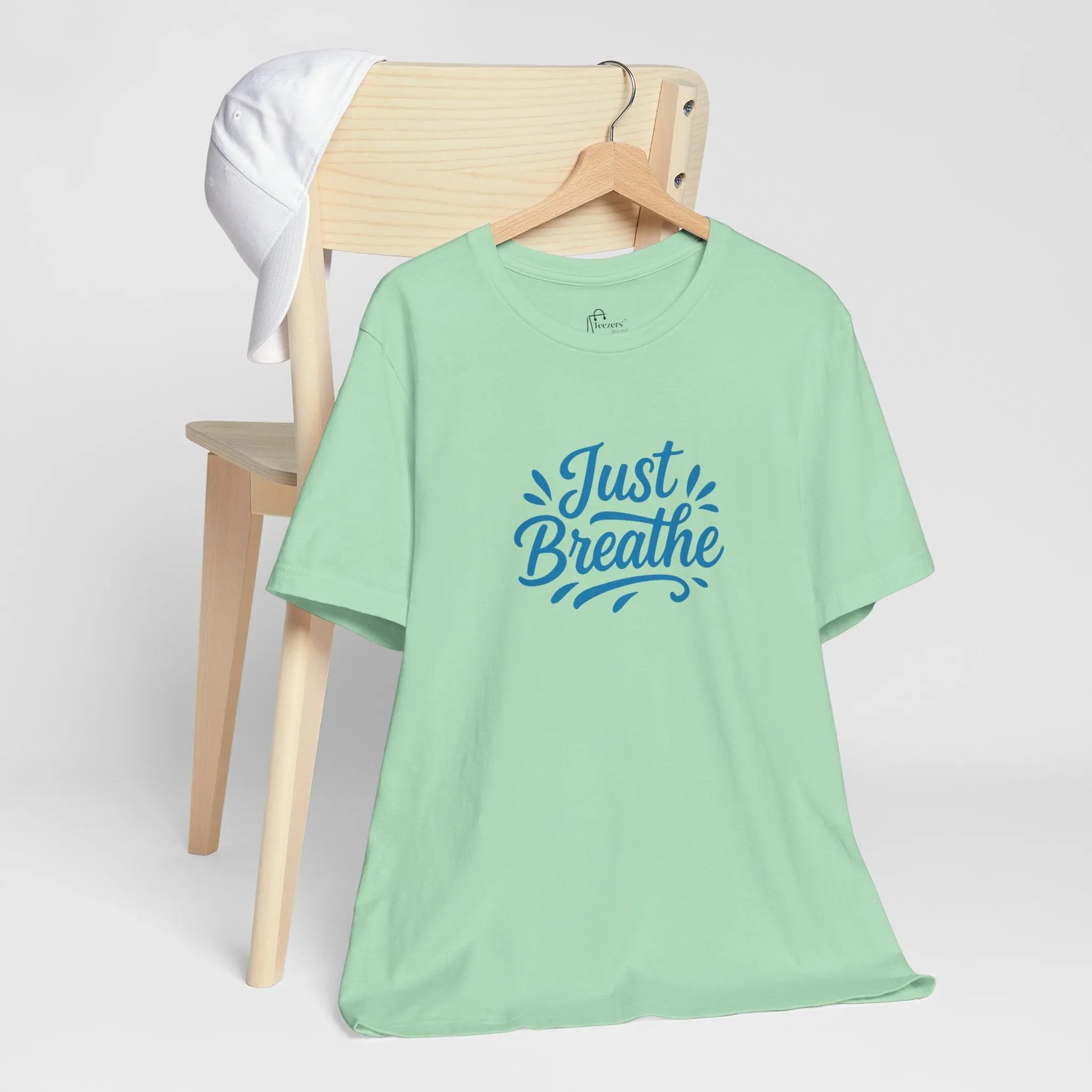 "Just Breathe" Motivational T-Shirt for Women – Empowering Self-Care Tee, Mental Health Awareness Shirt, Gift for Her - Teezers