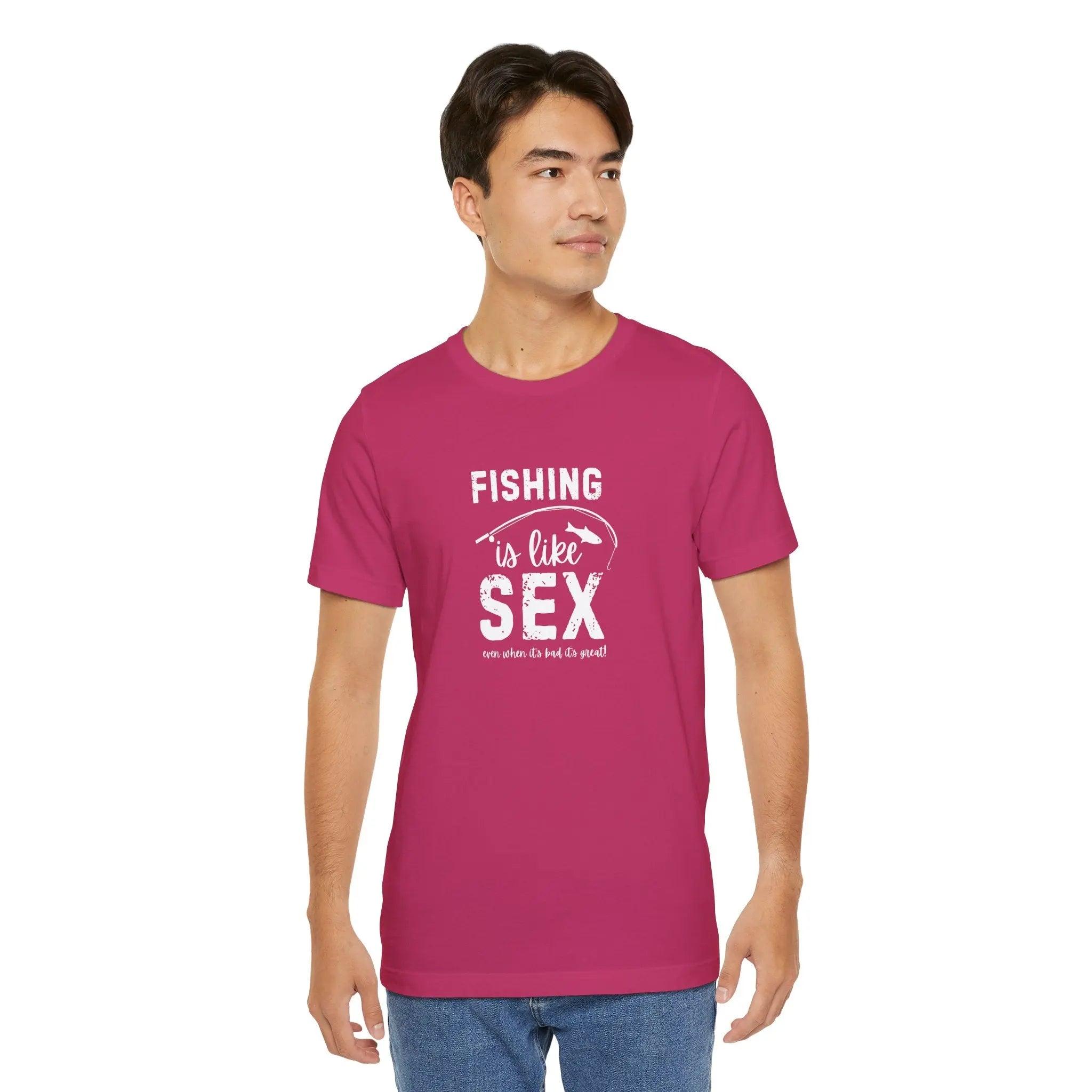 Fishing is Like Sex Men T-Shirt - Teezers