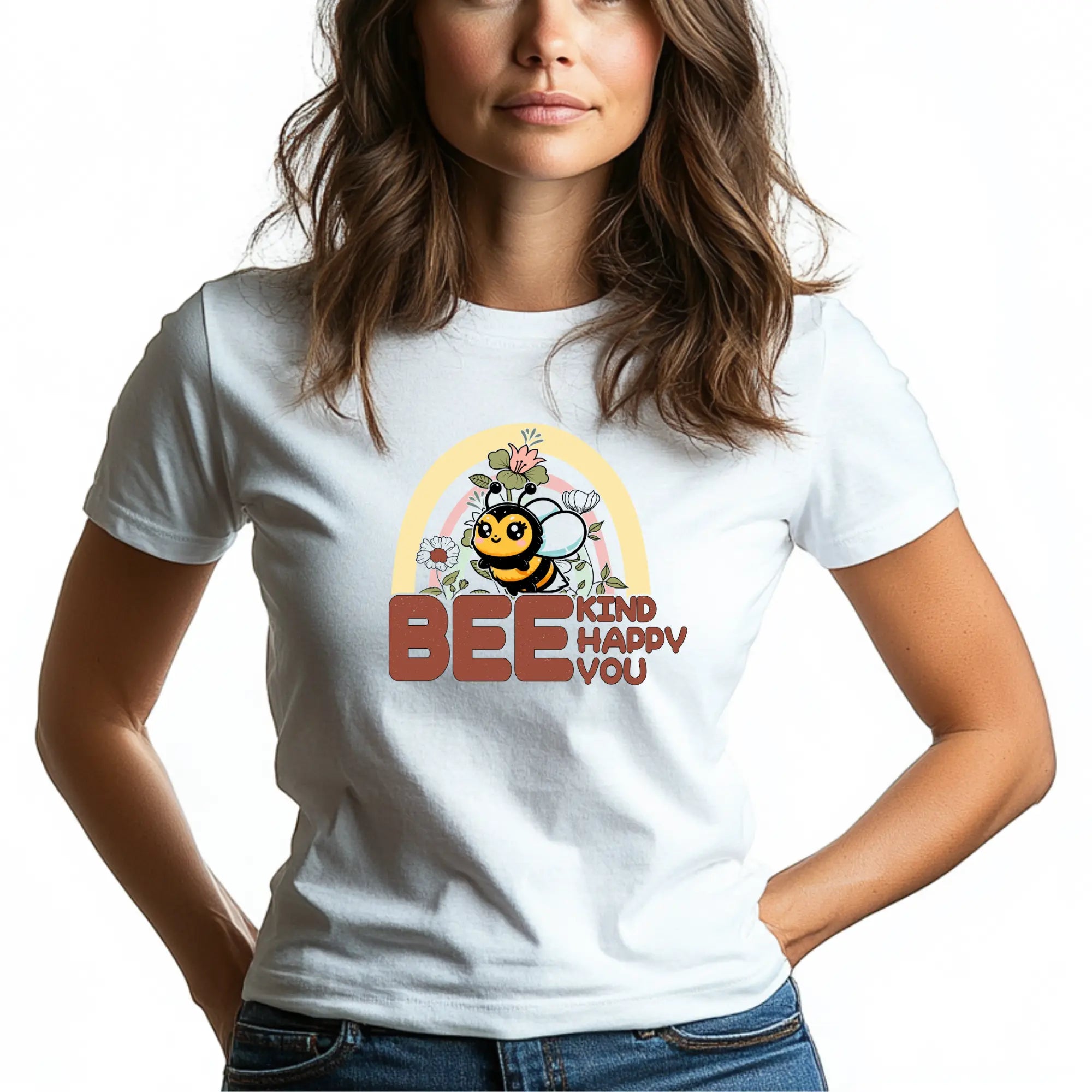 Bee Kind Bee Happy Bee You Unisex T-Shirt - Teezers