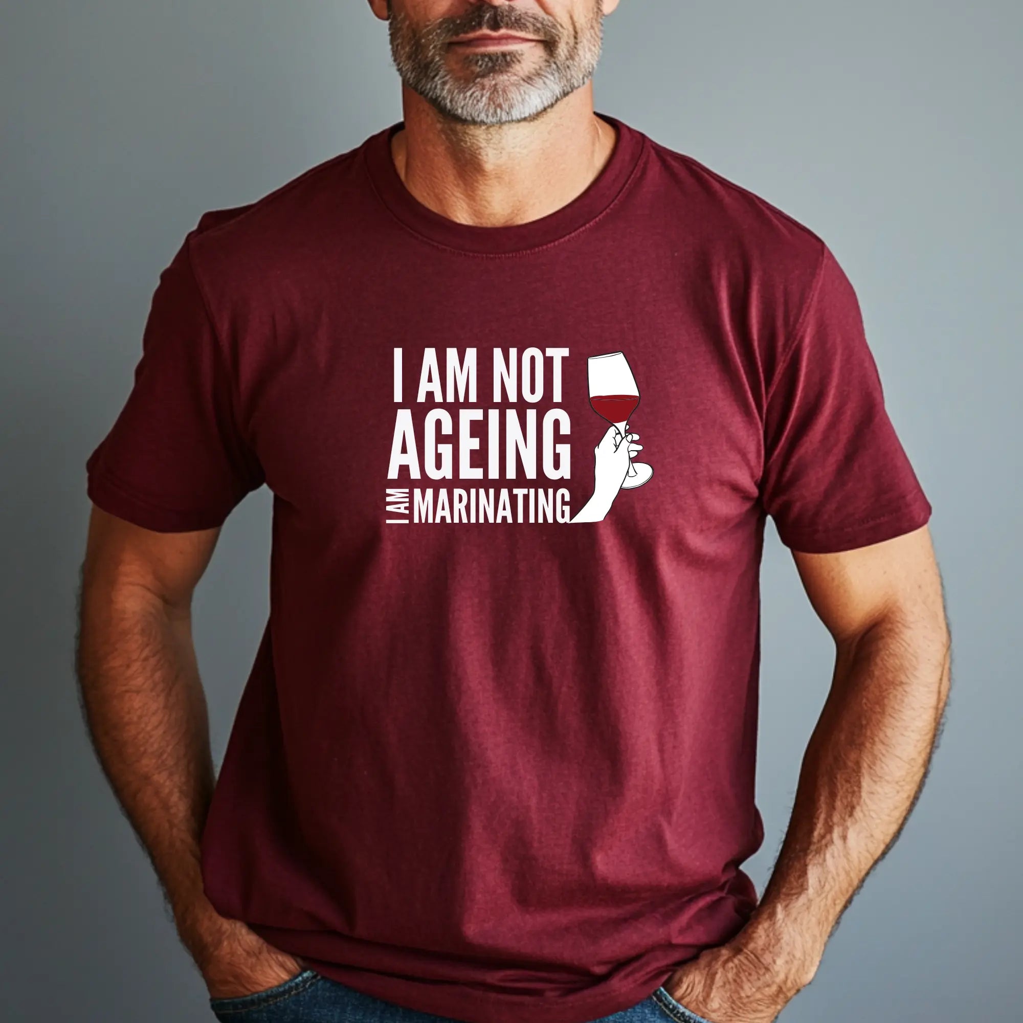 I am not Ageing. I am Marinating. Unisex T-Shirt | Funny Hilarious T-Shirt Perfect Gift For Him and Her | Teezers Apparel - Teezers