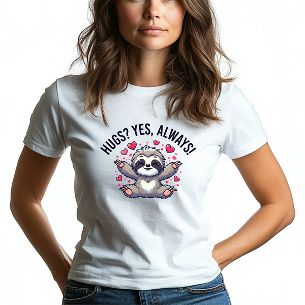 Hugs? Yes, Always! Unisex T-Shirt - Teezers