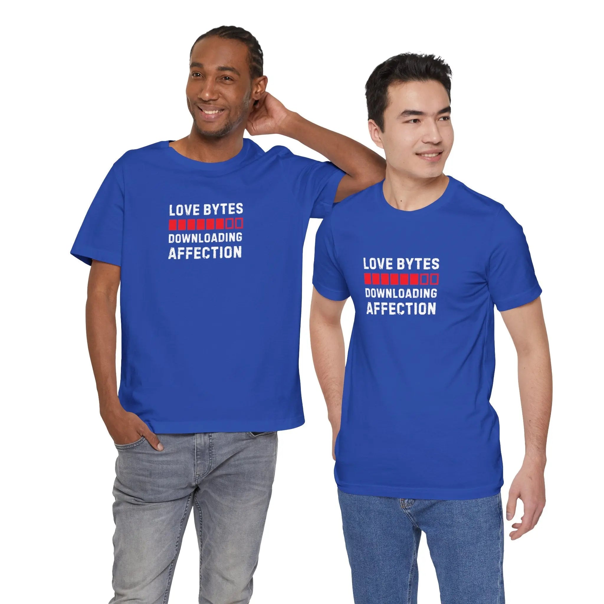 Love Bytes Downloading Affection Unisex T-Shirt - Teezers