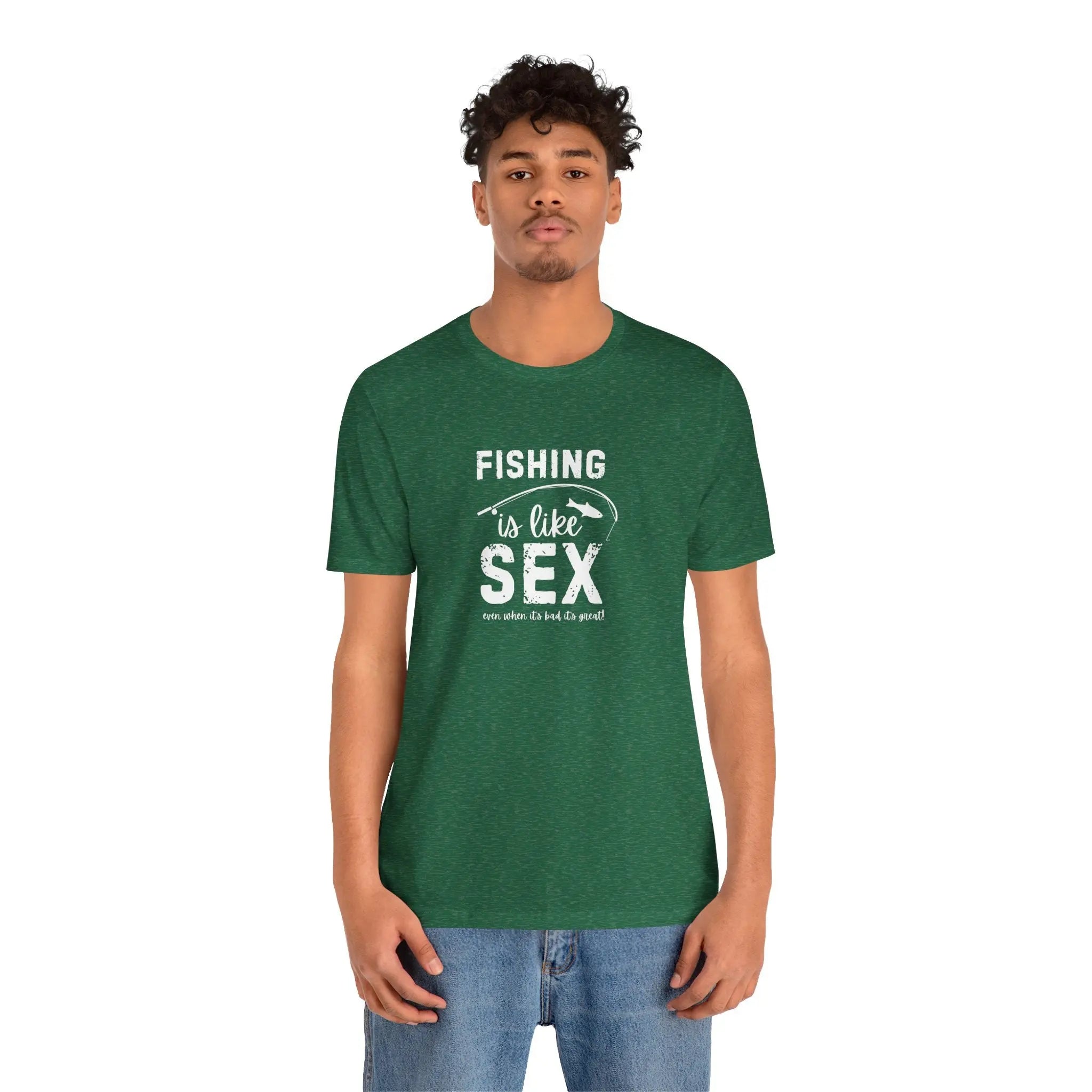 Fishing is Like Sex Men T-Shirt - Teezers
