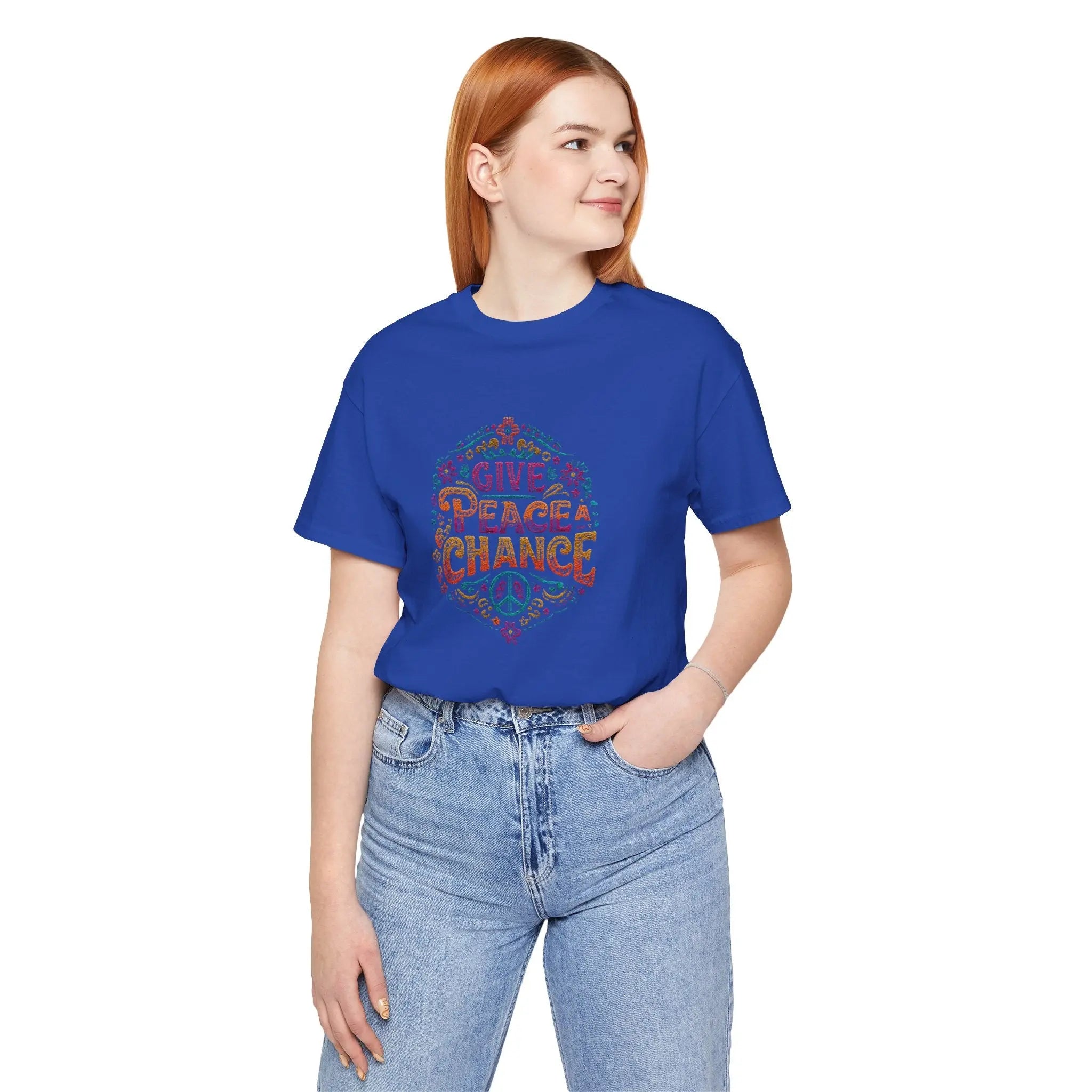 Give Peace a Chance 1 Unisex T-Shirt | World Peace Shirt Design for Gift | Teezers Apparel - Teezers