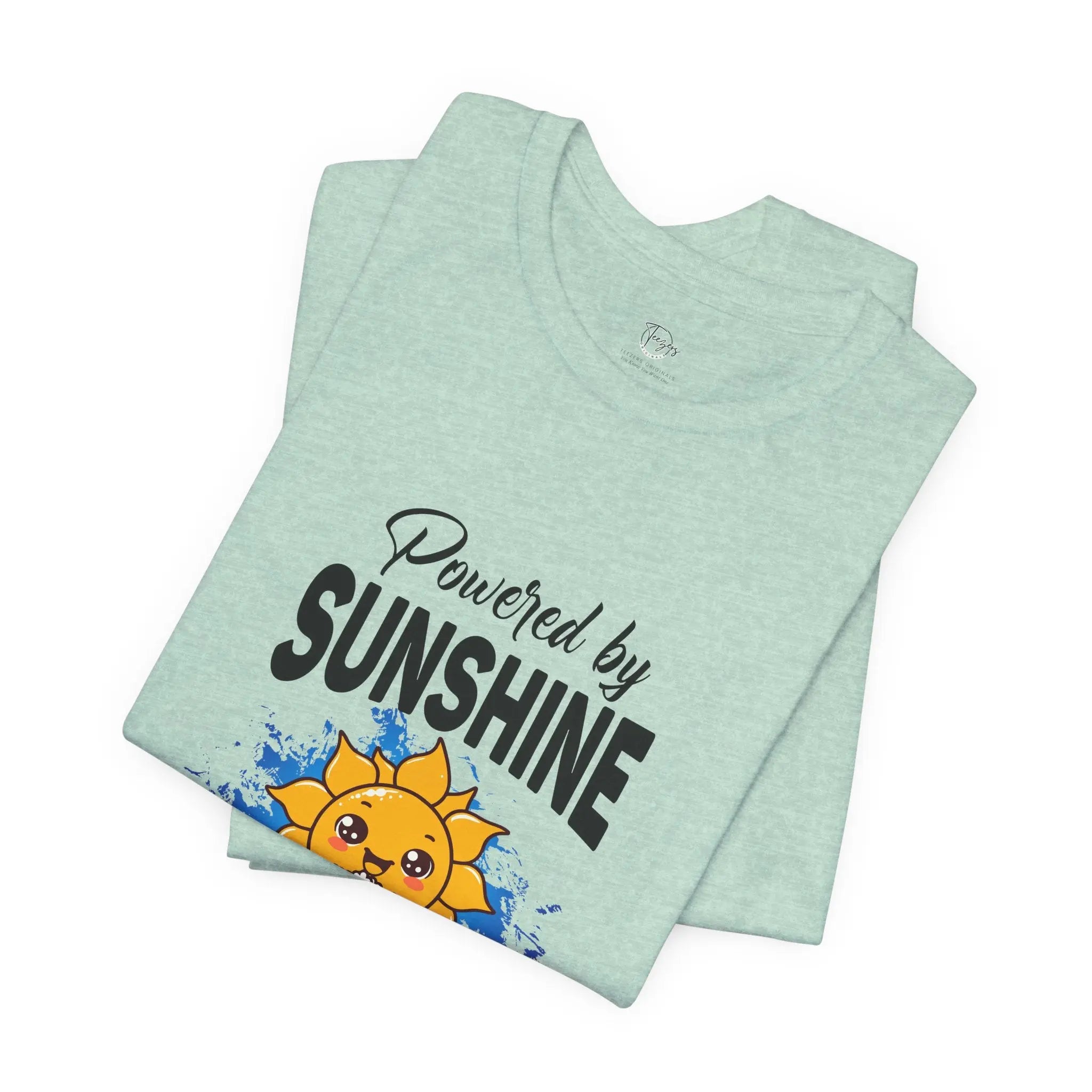 Powered By Sunshine & Snacks Unisex T-Shirt - Teezers