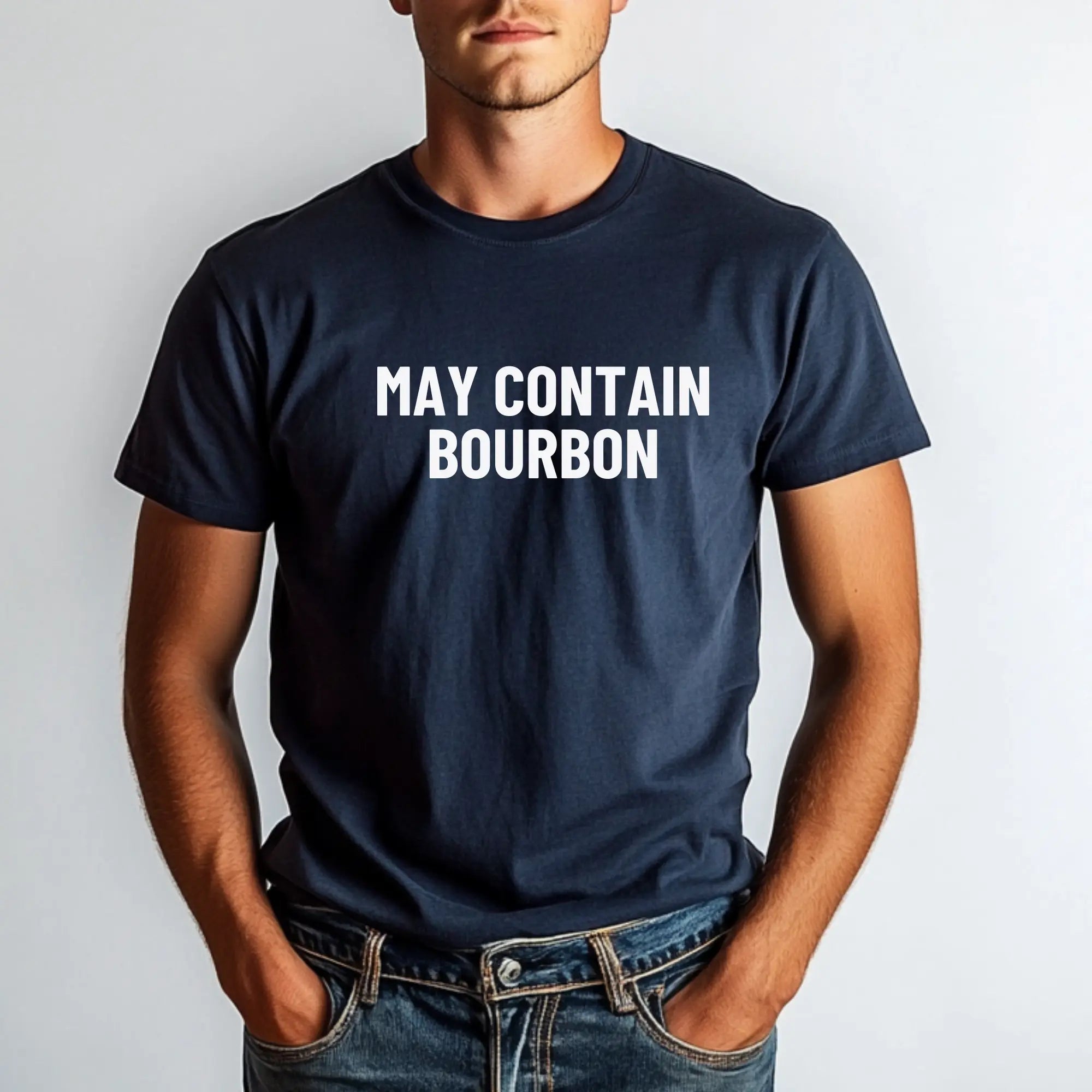 May Contain Bourbon Unisex Tshirt Printify