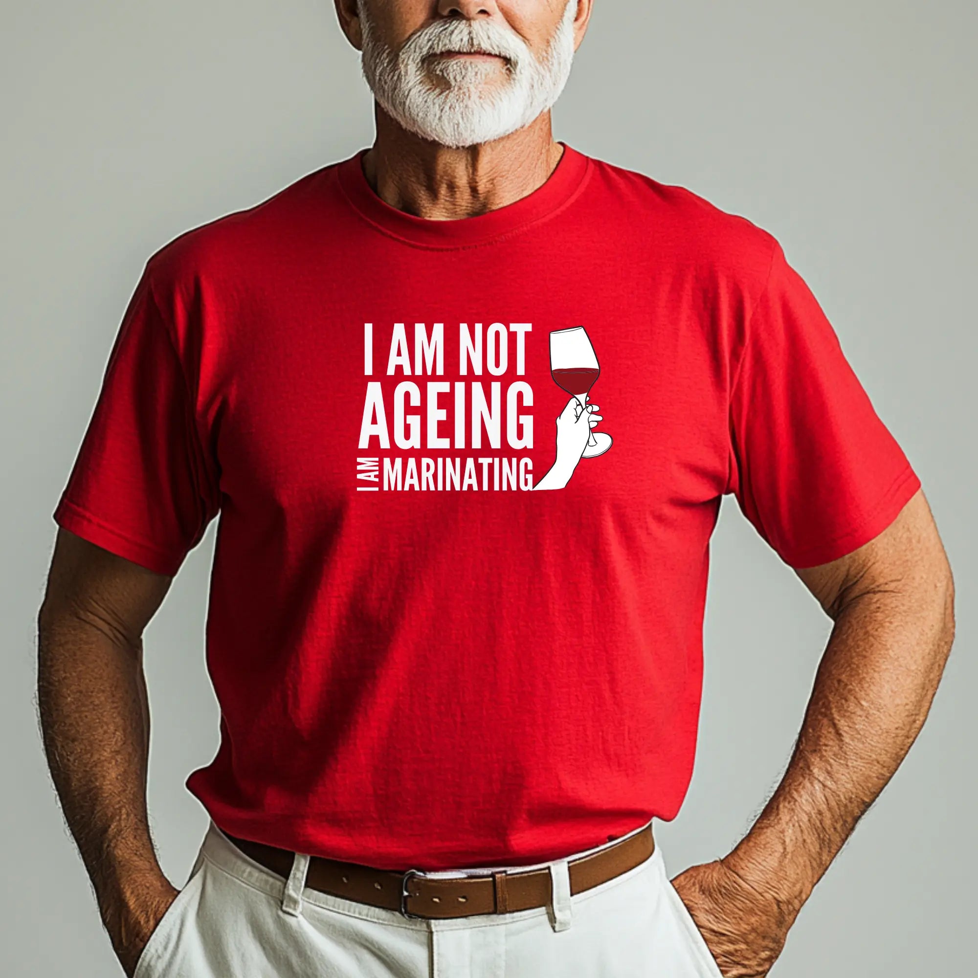 I am not Ageing. I am Marinating. Unisex T-Shirt | Funny Hilarious T-Shirt Perfect Gift For Him and Her | Teezers Apparel - Teezers