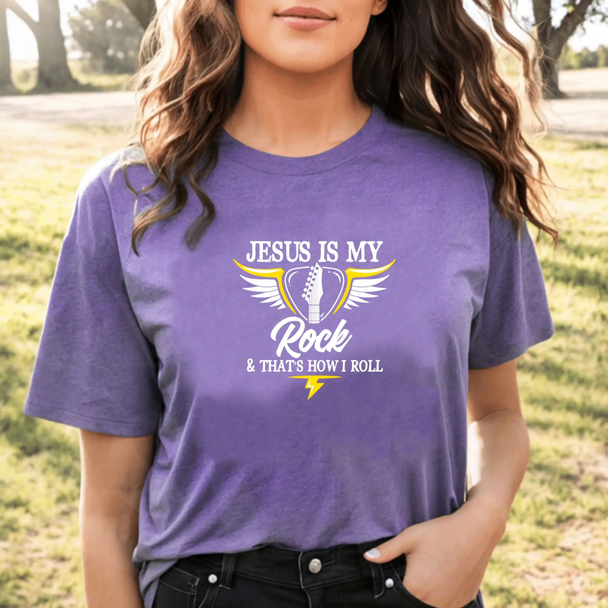 Jesus Is My Rock Unisex T-shirt - Teezers