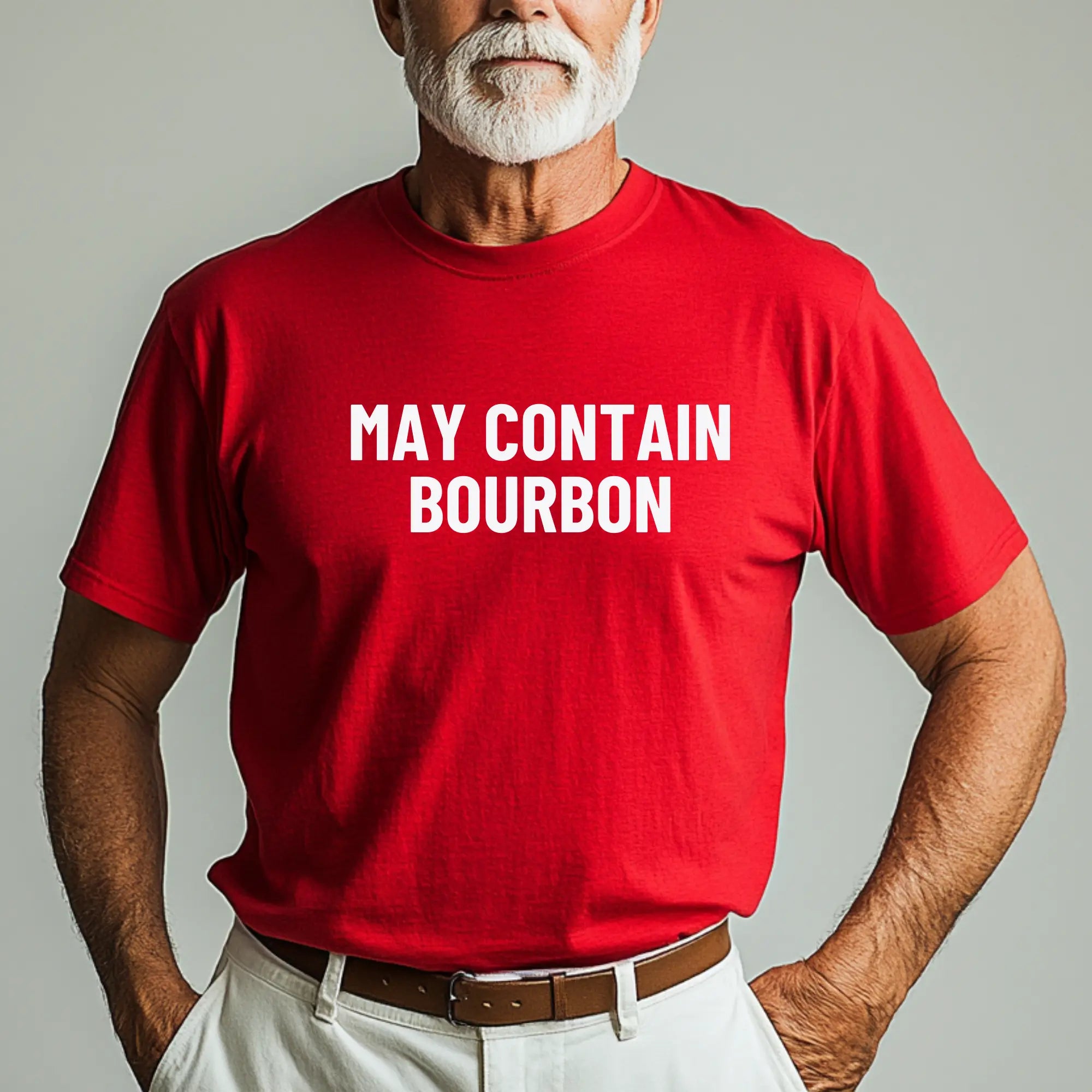 May Contain Bourbon Unisex Tshirt Printify