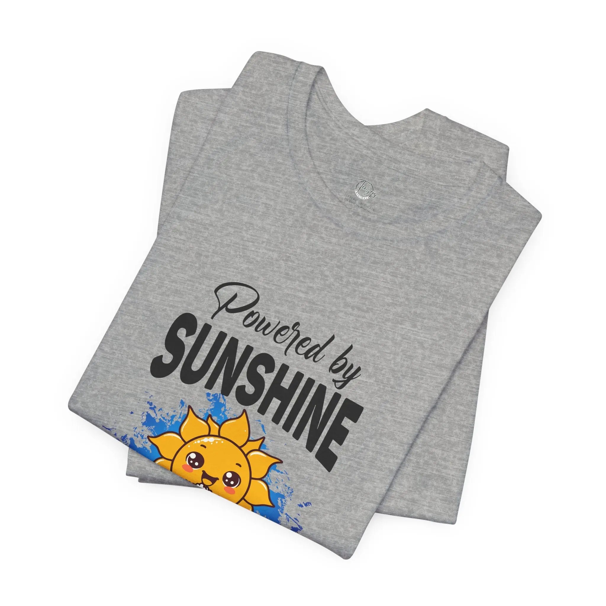 Powered By Sunshine & Snacks Unisex T-Shirt - Teezers