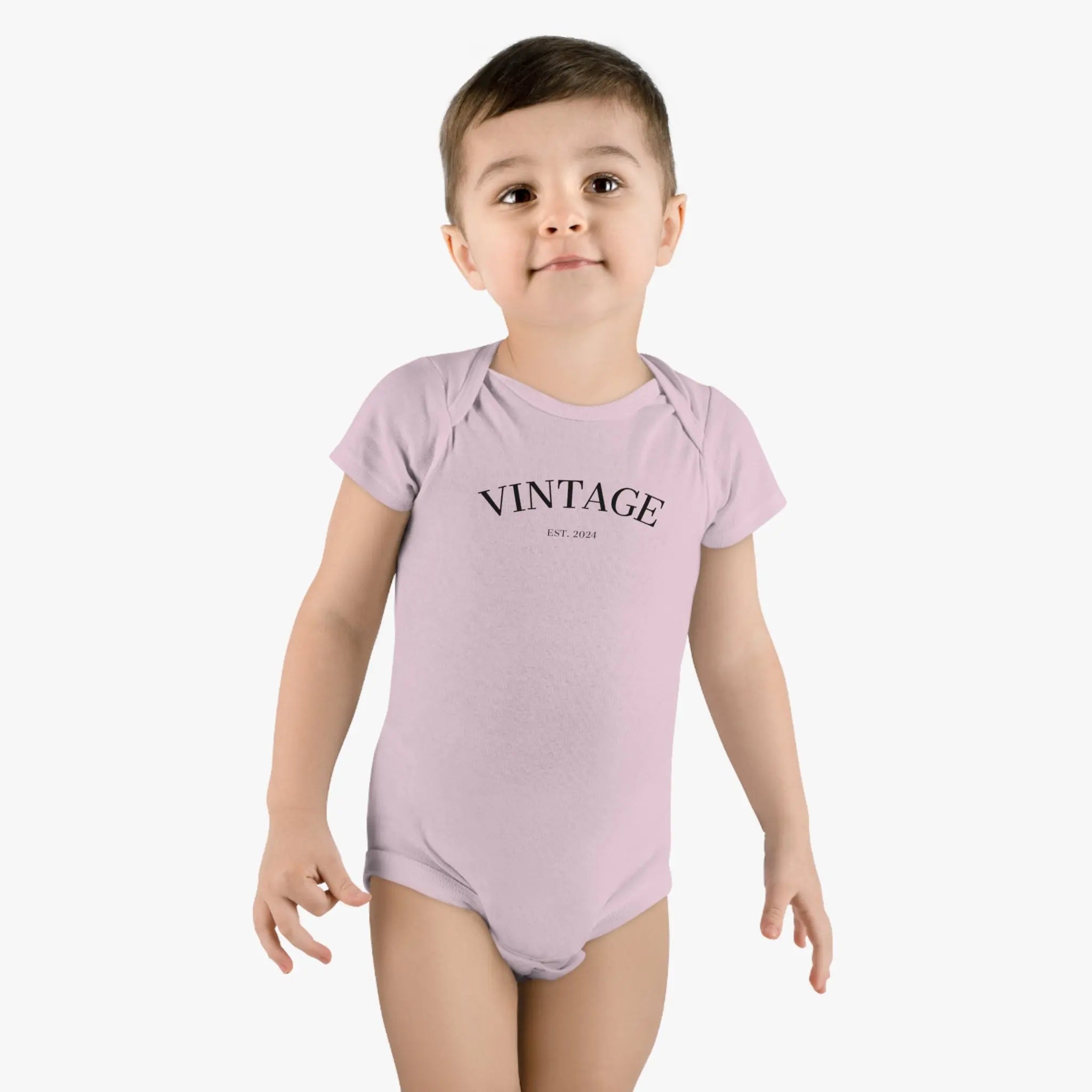 Baby Short Sleeve Onesie® Vintage EST 2024 - Teezers