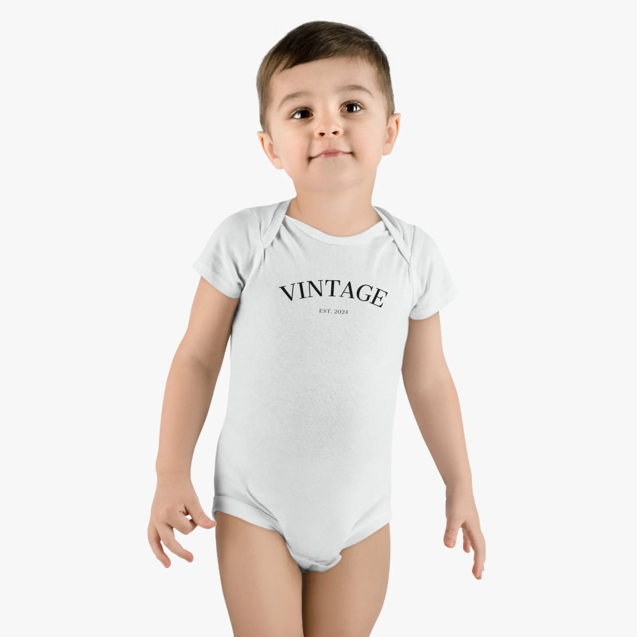 Baby Short Sleeve Onesie® Vintage EST 2024 - Teezers