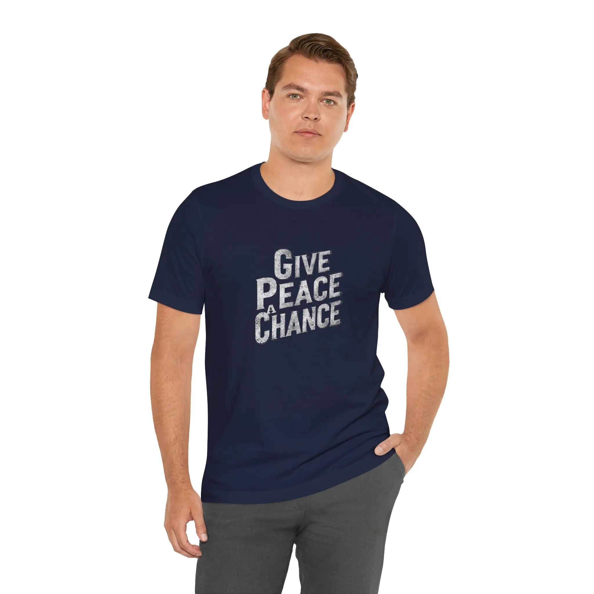 Peace Stencil Unisex T-Shirt | Best Peace Activist T-Shirt Gift | Teezers Apparel - Teezers