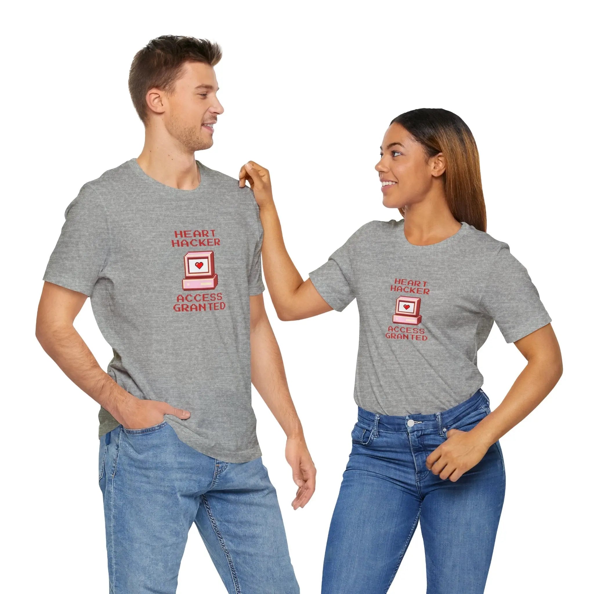 Heart Hacker Access Granted Unisex T-Shirt - Teezers