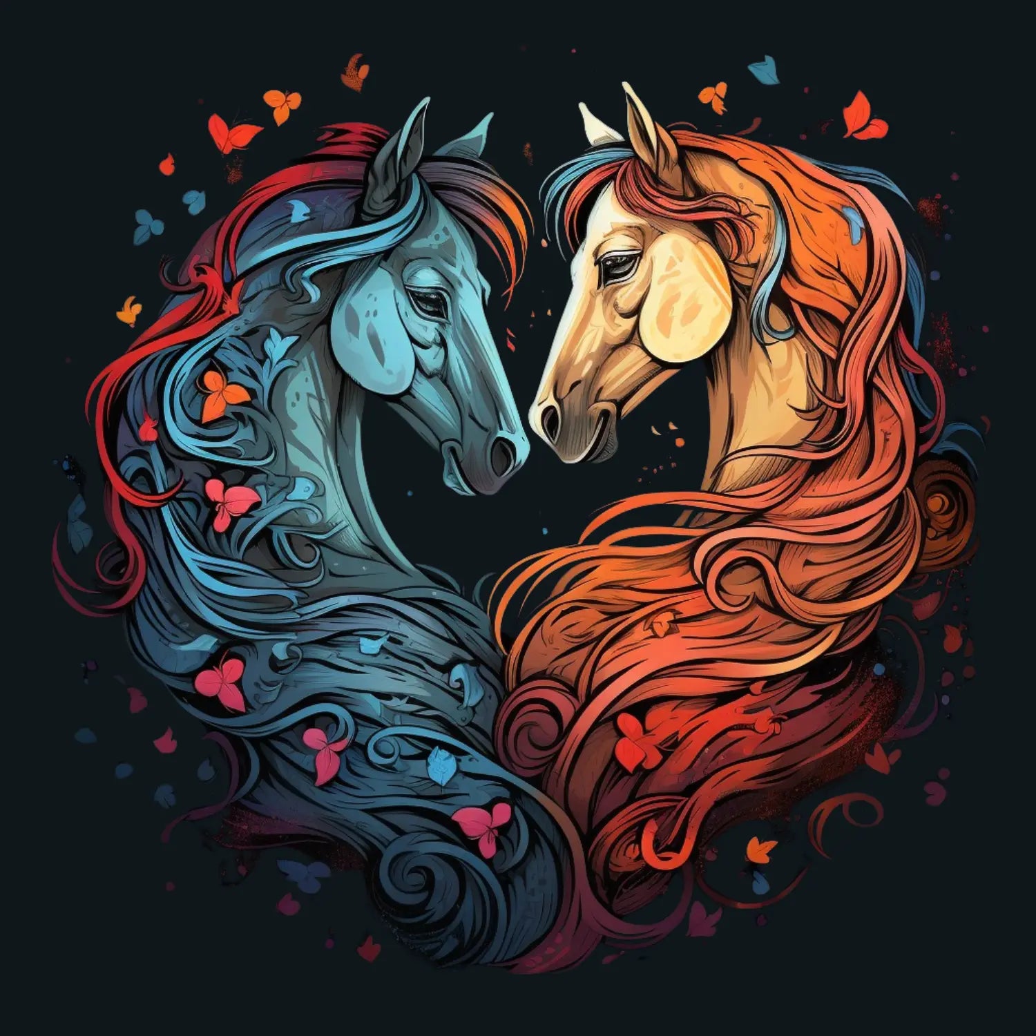 Horse Love 2 Unisex T-Shirt - Teezers