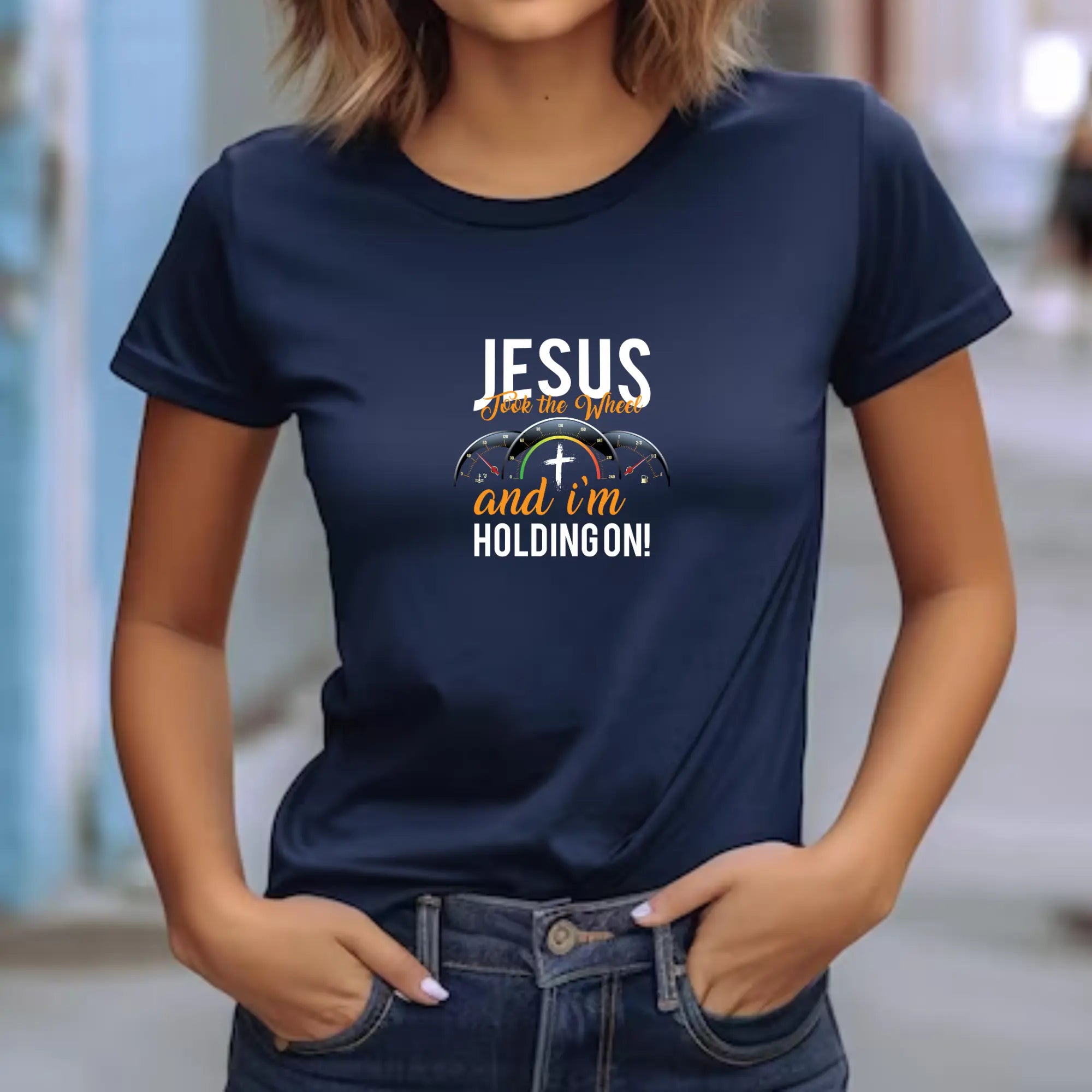 Jesus Takes the Wheel and I’m Holding On Unisex T-shirt - Teezers