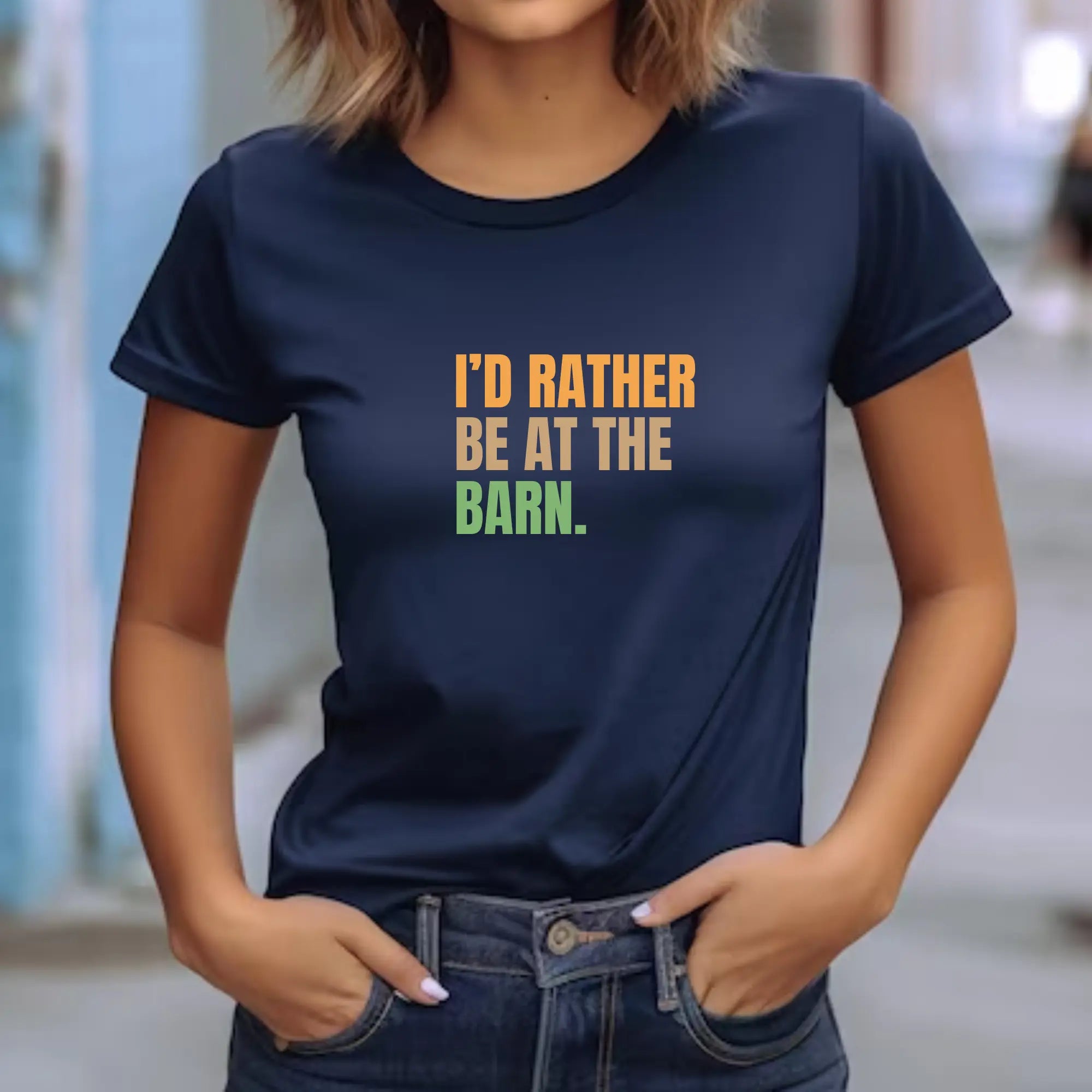 I'd Rather Be At the Barn Unisex T-Shirt Printify