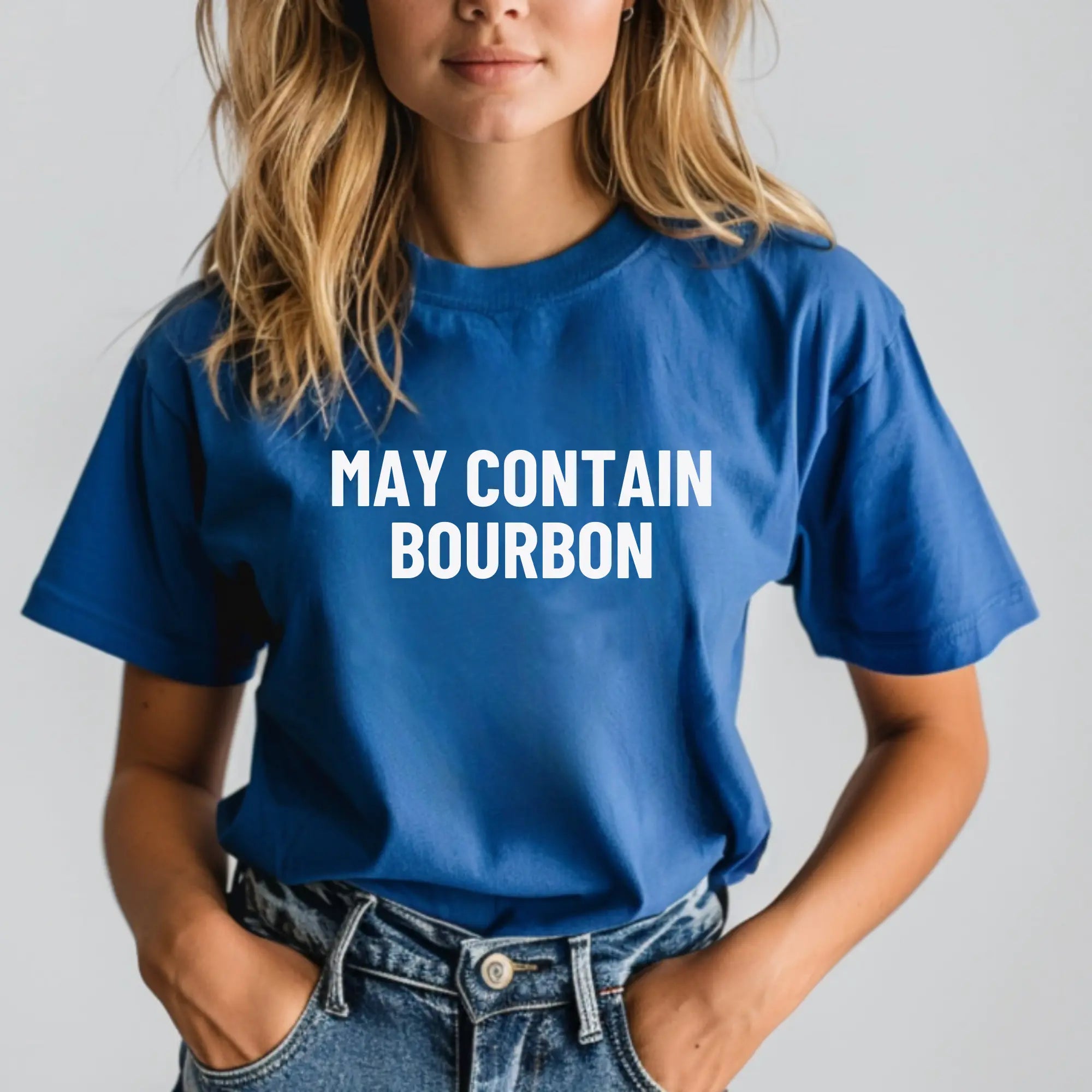 May Contain Bourbon Unisex Tshirt Printify