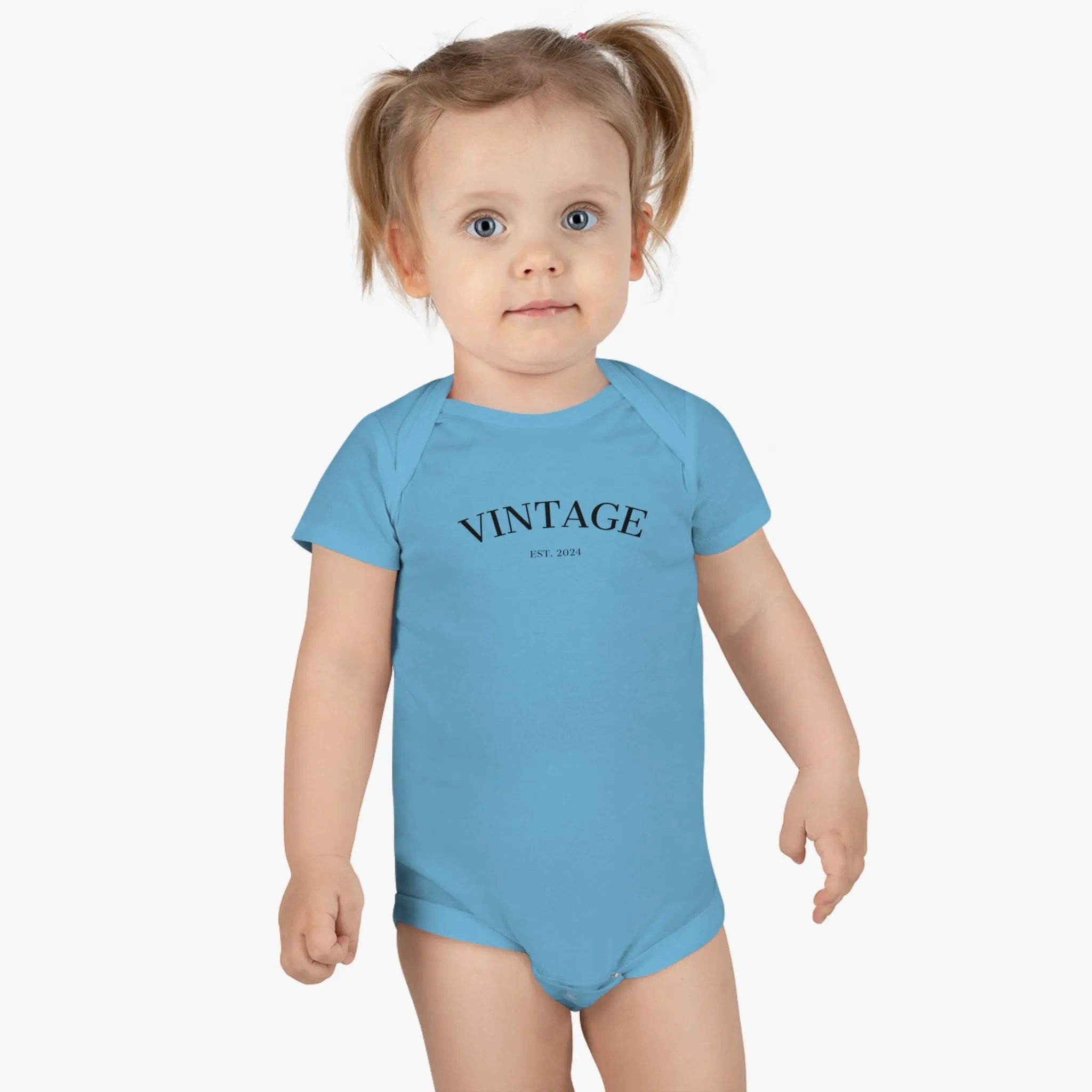 Baby Short Sleeve Onesie® Vintage EST 2024 - Teezers