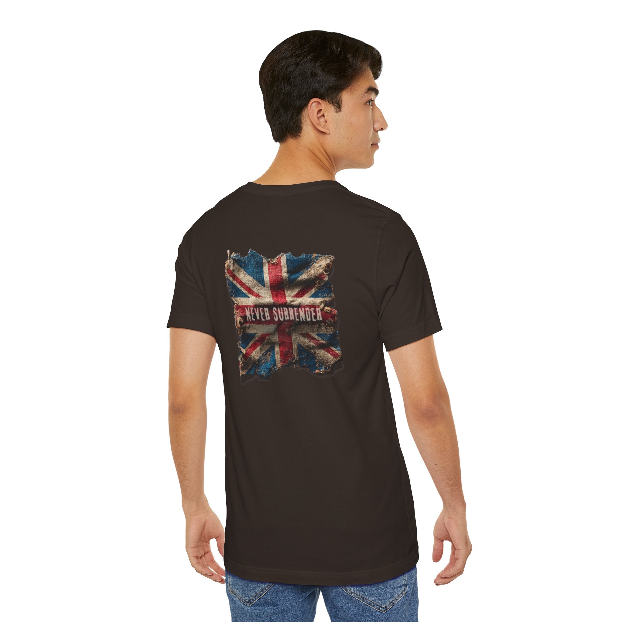 "Never Surrender" British Unisex T-Shirt – Stand Proud, Stand Strong, Stand Independent