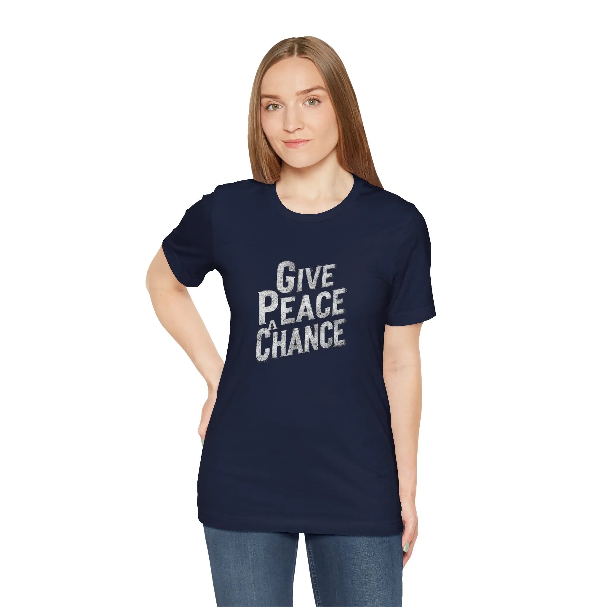 Peace Stencil Unisex T-Shirt | Best Peace Activist T-Shirt Gift | Teezers Apparel - Teezers