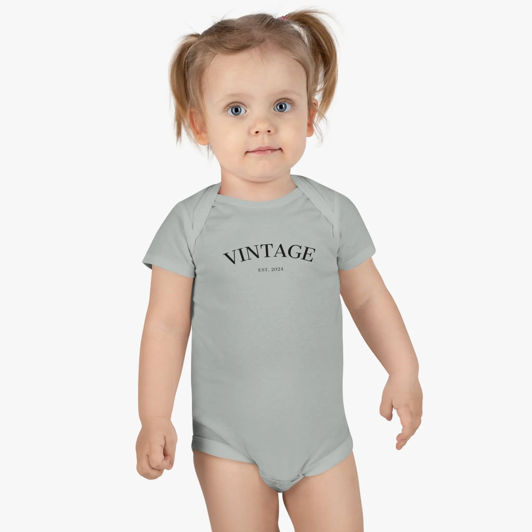 Baby Short Sleeve Onesie® Vintage EST 2024 - Teezers