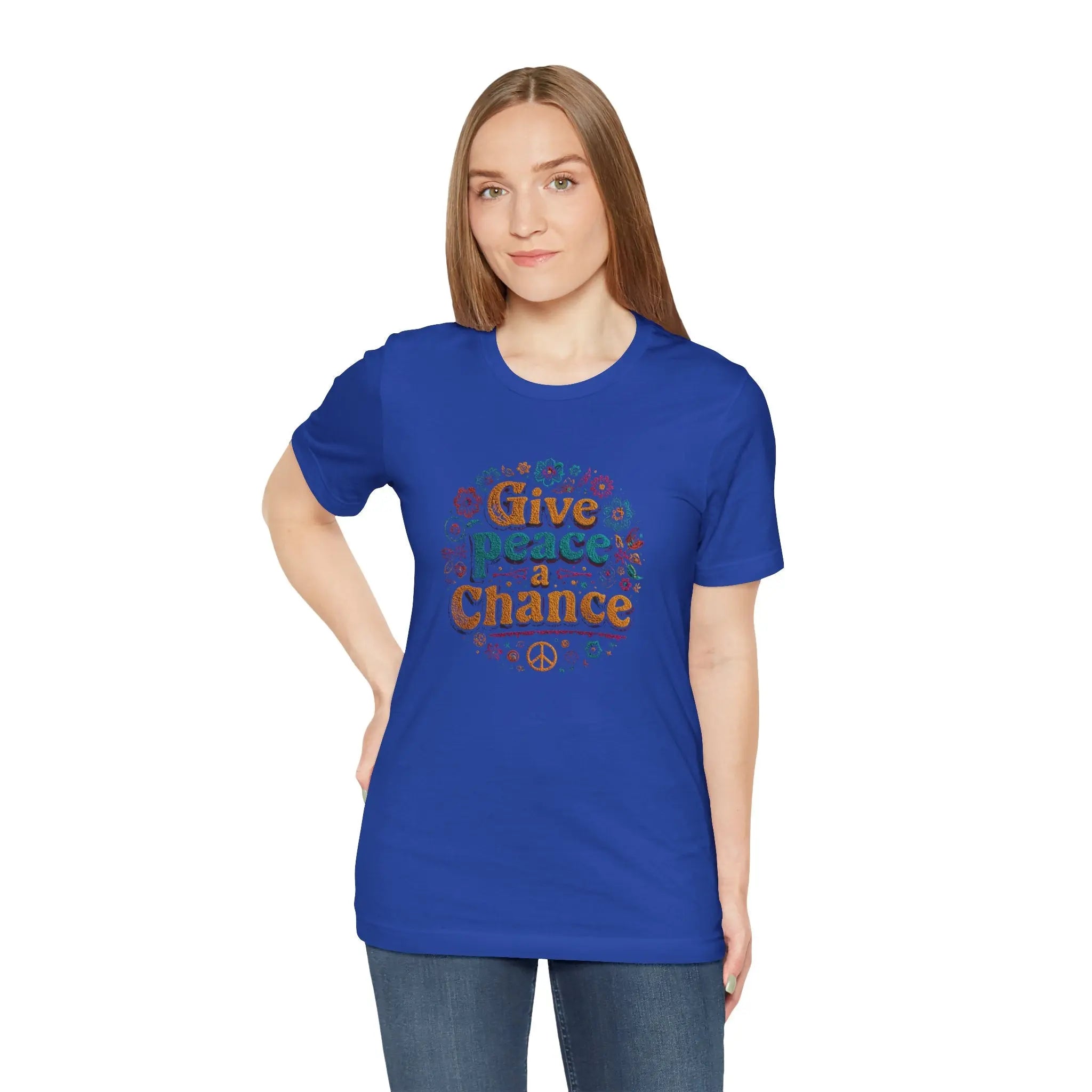Give Peace a Chance 2 Unisex T-Shirt | Custom Peace Quote T-Shirt | Teezers Apparel - Teezers