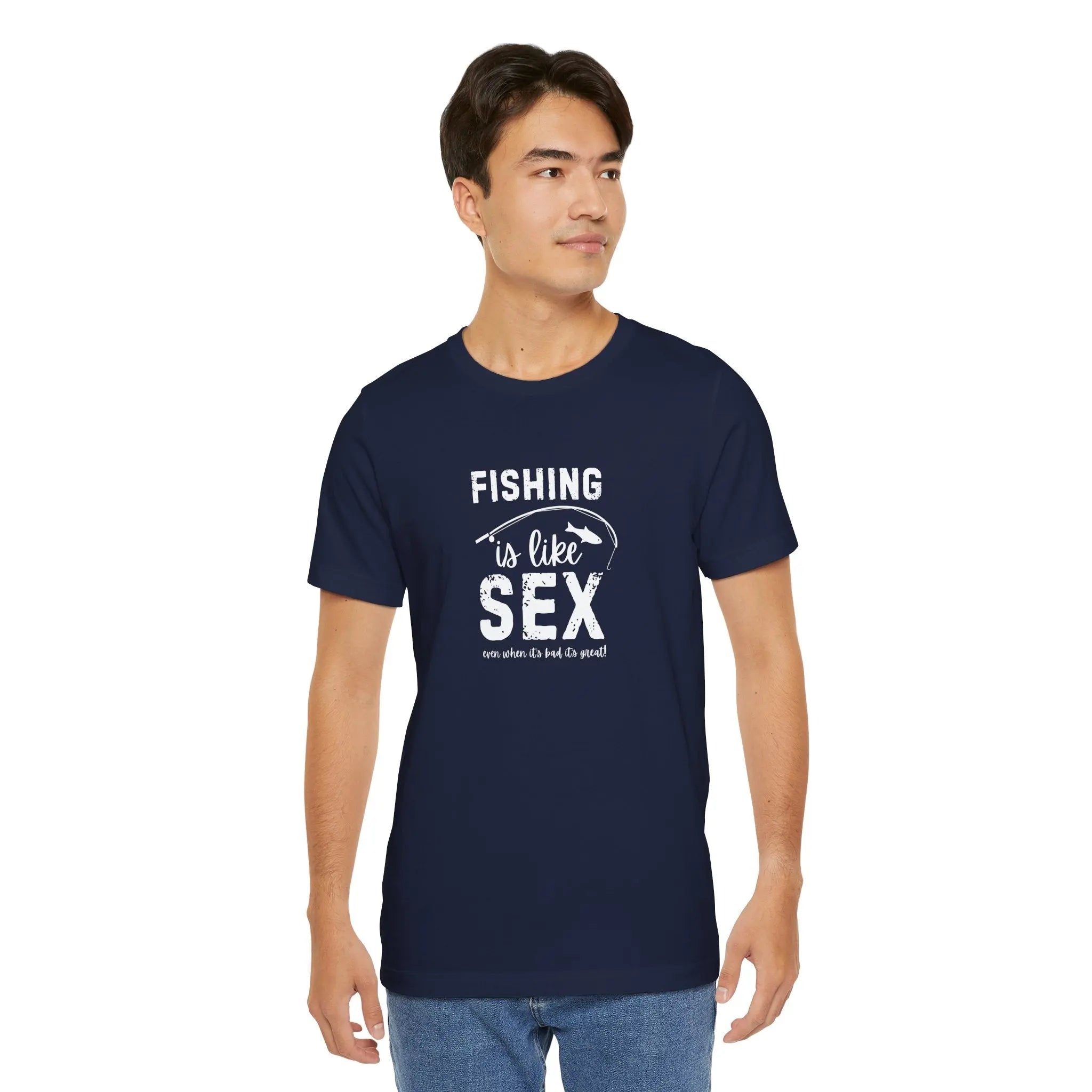 Fishing is Like Sex Men T-Shirt - Teezers