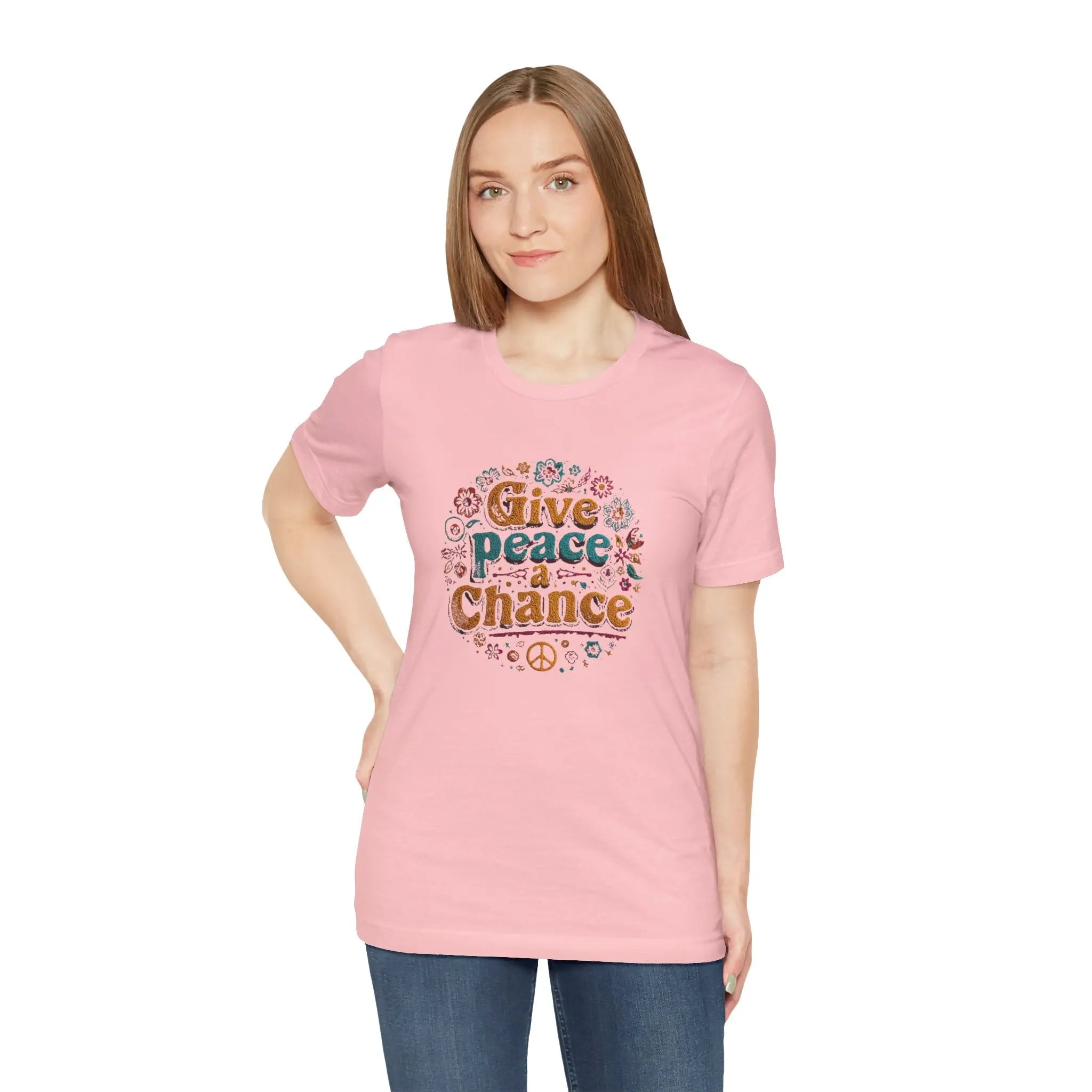 Give Peace a Chance 2 Unisex T-Shirt | Custom Peace Quote T-Shirt | Teezers Apparel - Teezers