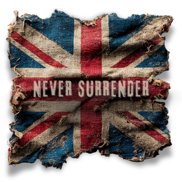"Never Surrender" Inspirational Unisex T-Shirt For British – Stand Proud, Stand Strong, Stand Independent