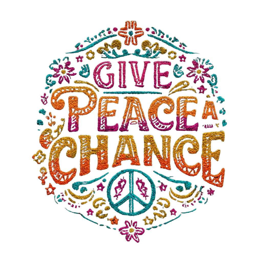 Give Peace a Chance 1 Unisex T-Shirt | World Peace Shirt Design for Gift | Teezers Apparel - Teezers