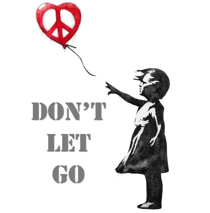 Don't Let Go Unisex T-Shirt | Buy World Peace Graphic Tee | Teezers Apparel - Teezers