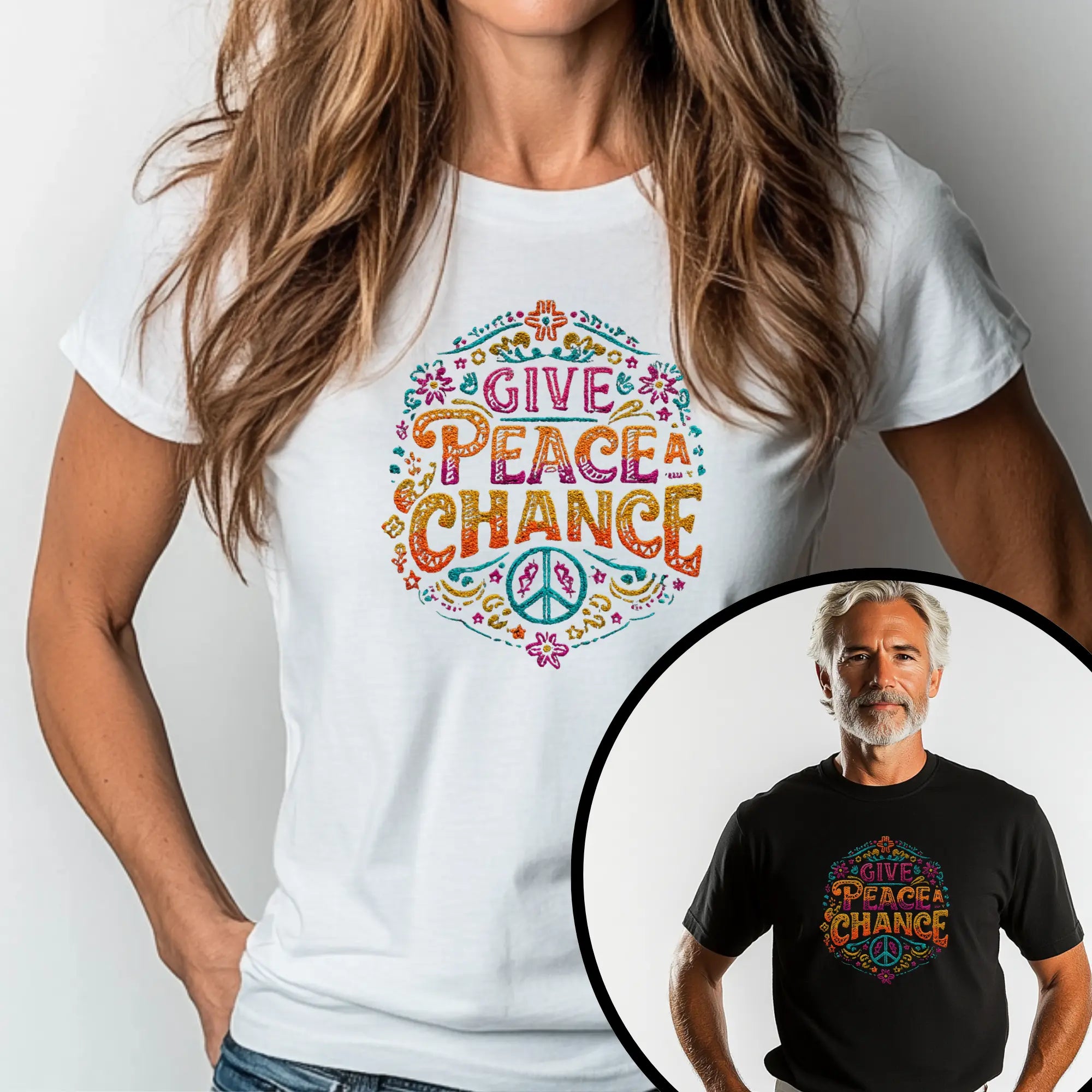 Give Peace a Chance 1 Unisex T-Shirt | World Peace Shirt Design for Gift | Teezers Apparel - Teezers
