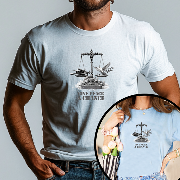 Scales of Peace Unisex T-Shirt | Best World Peace Gift T-Shirt For Him & Her | Teezers Apparel