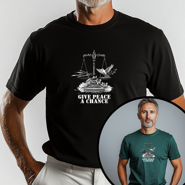 Scales of Peace Unisex T-Shirt | Buy Anti-War Graphic Tee | Teezers Apparel