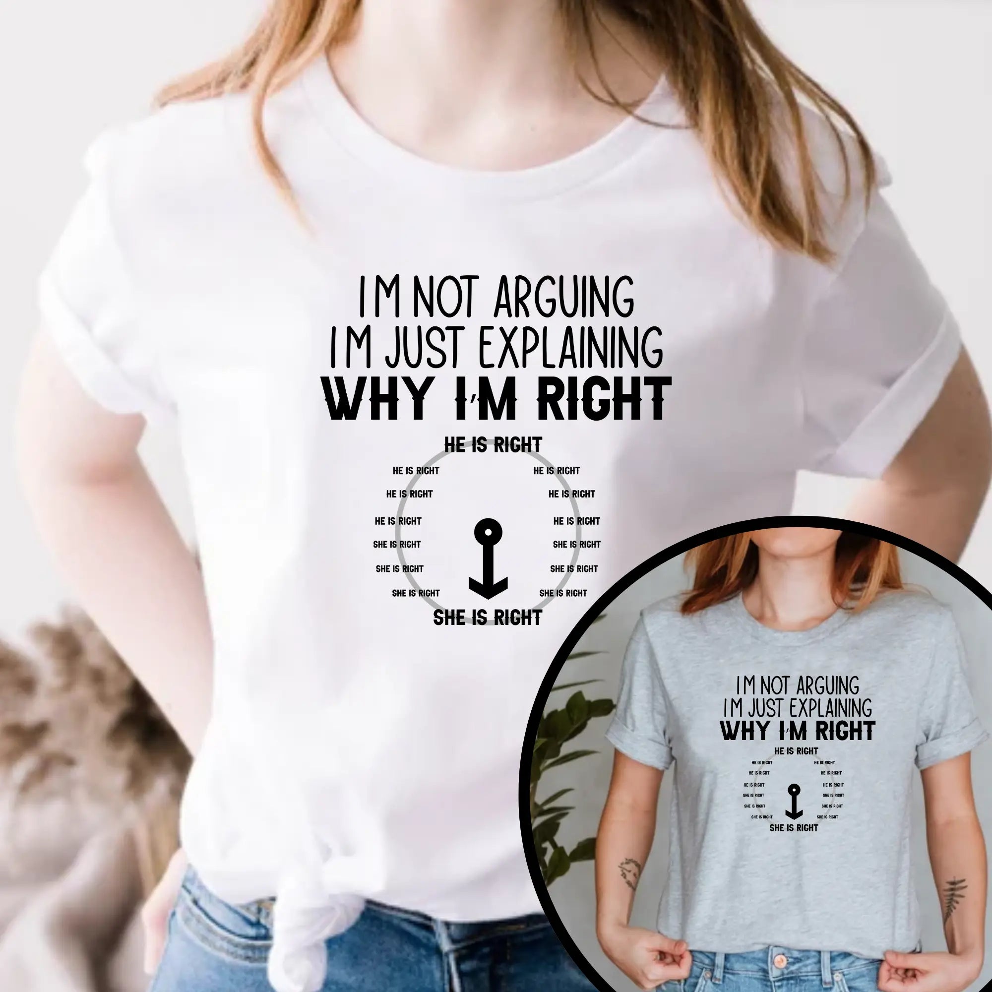 I'm not arguing. I'm just explaining why I'm right Unisex Tshirt - Teezers