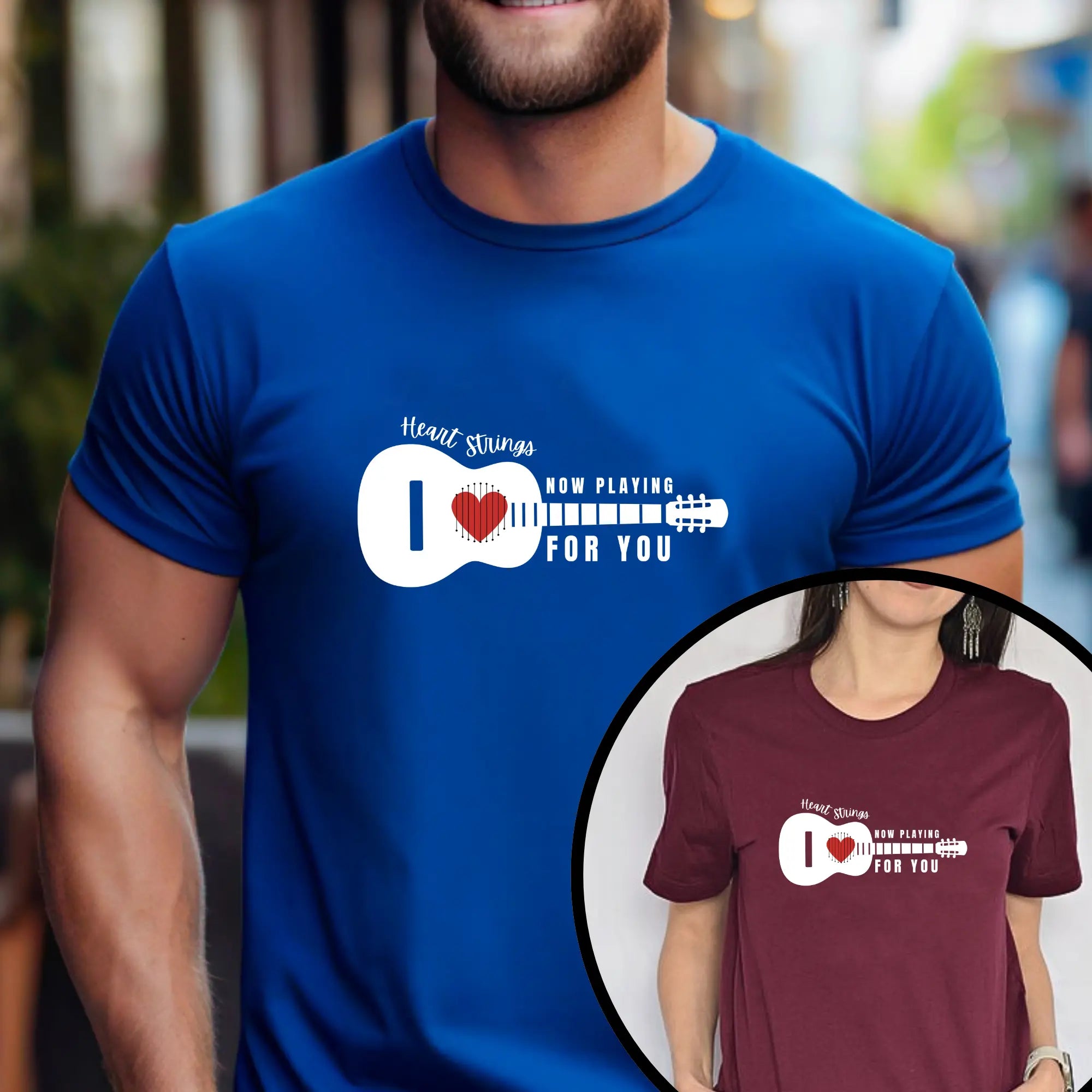 Heart Strings Now Playing For You Unisex T-Shirt - Teezers