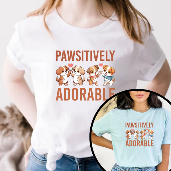 Pawsitively Adorable T-Shirt Unisex T-Shirt - Teezers